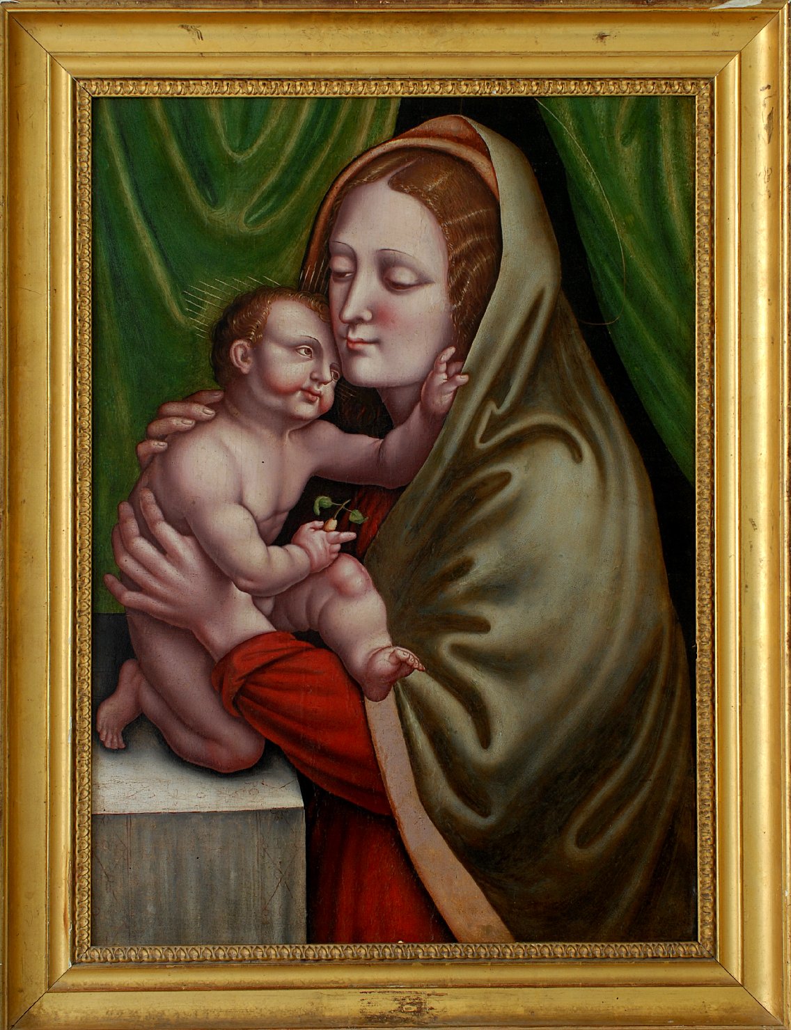 La Vergine col Bambino, Madonna con Bambino (dipinto) - ambito europeo (sec. XVI)