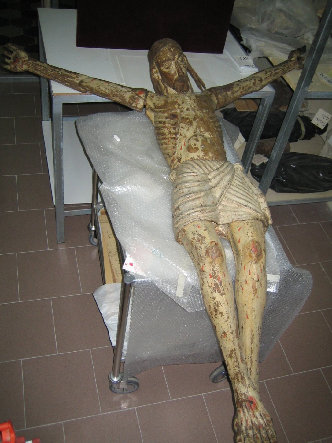 Cristo crocifisso (statua) - bottega spagnola (sec. XV)