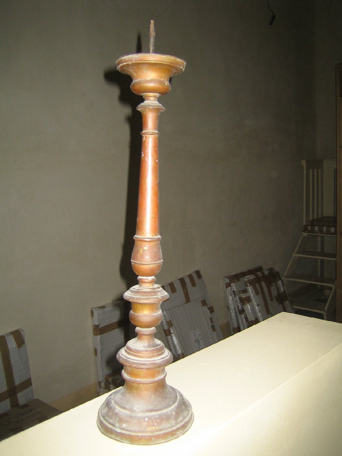 candeliere d'altare - bottega italiana (sec. XIX)