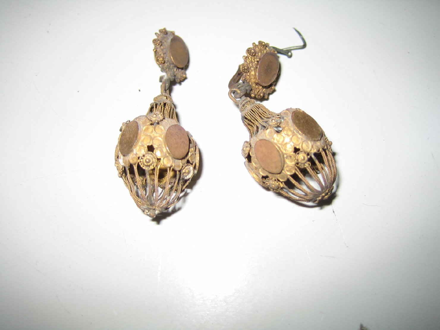 orecchini - a pendente, paio - bottega sarda (sec. XIX)