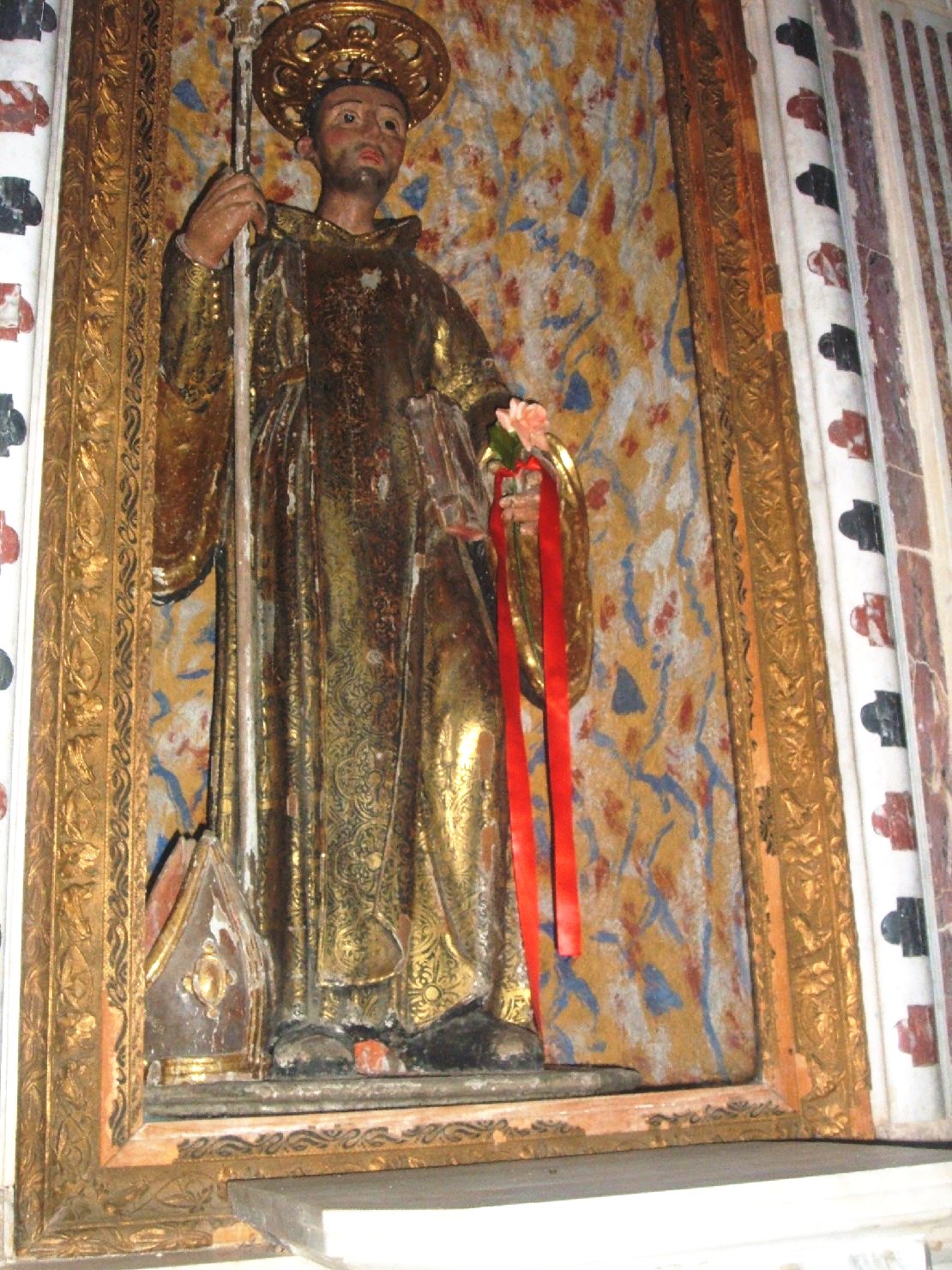 San Mauro Abate (statua) - bottega spagnola (sec. XVII)