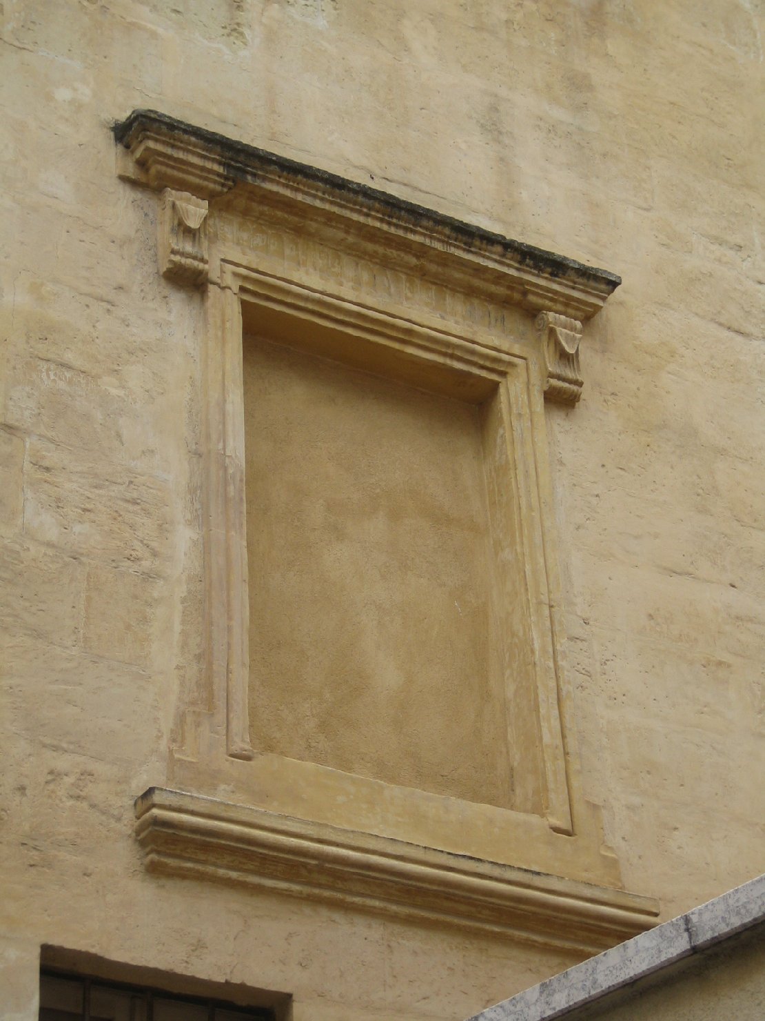 mostra di finestra, coppia - bottega sarda (sec. XVII)