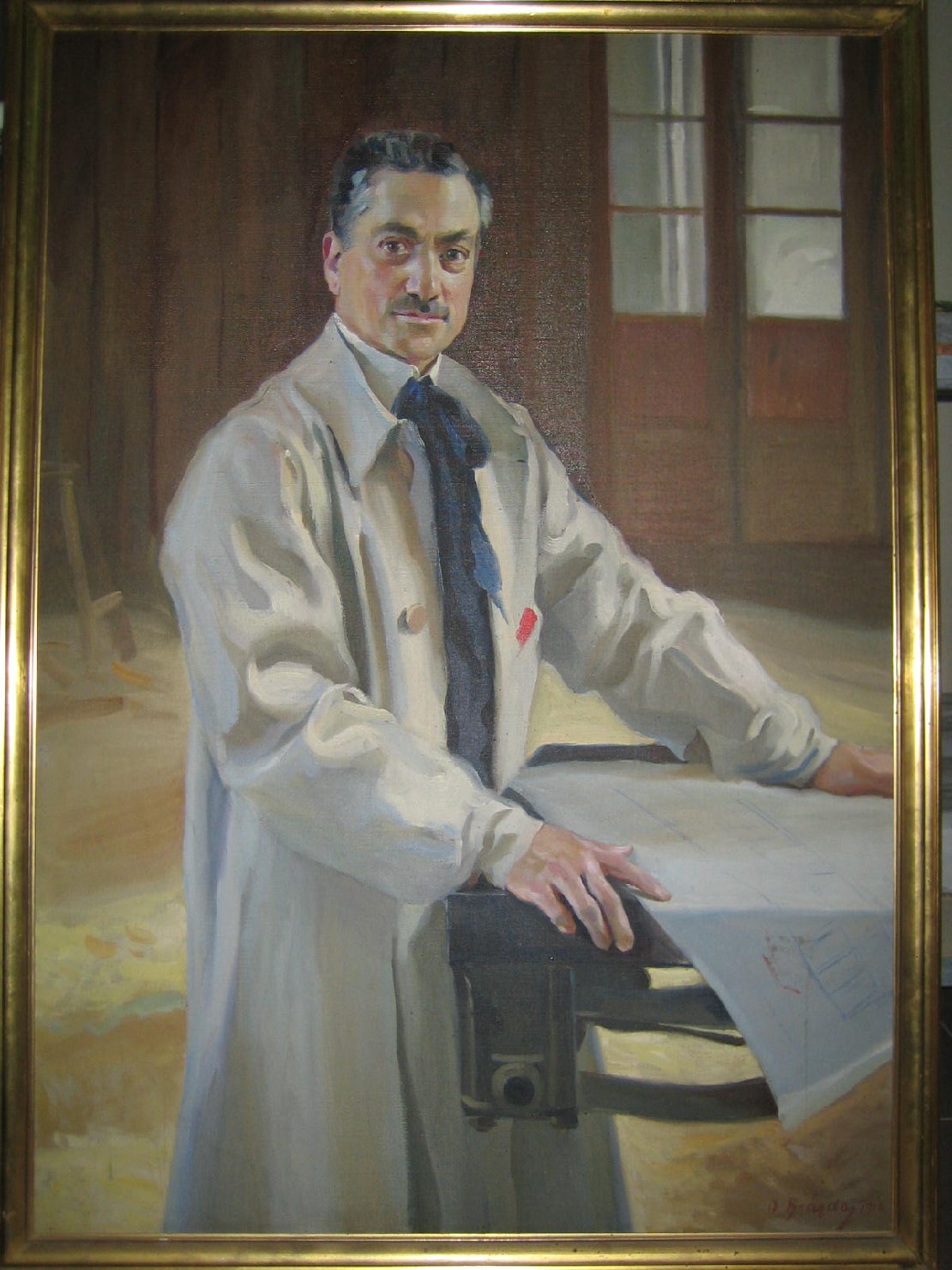 Ritratto di Gavino Clemente, ritratto d'uomo (dipinto) di Brazda Oskar (sec. XX)