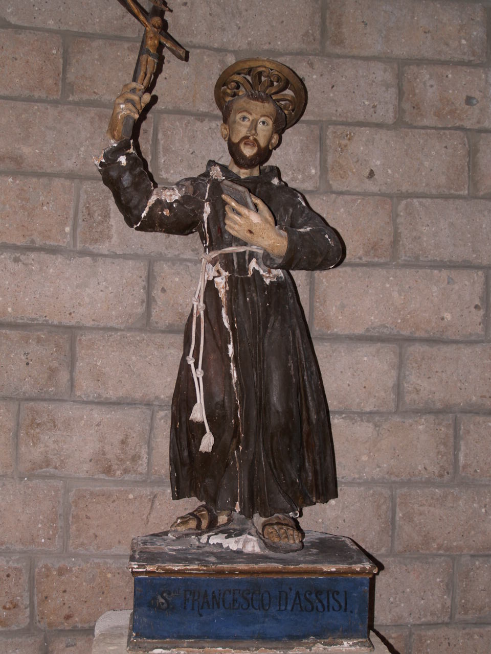 San Francesco d'Assisi (statua) - bottega sarda (sec. XVII)