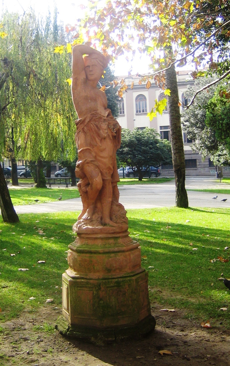 Autunno, figura maschile (statua) - bottega italiana (seconda metà sec. XIX)