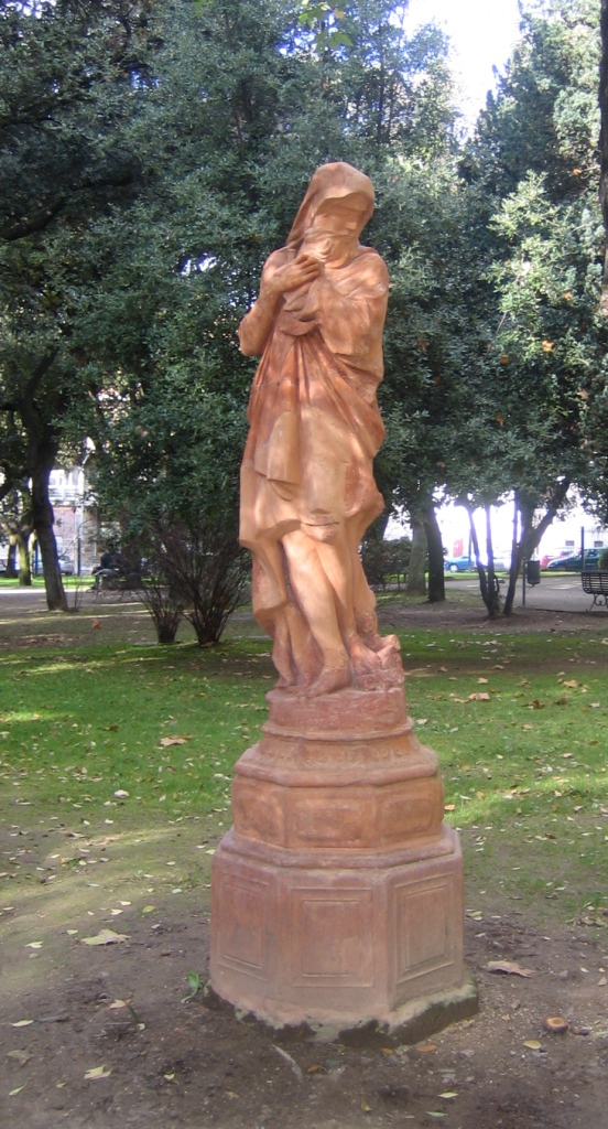 Inverno, figura maschile (statua) - bottega italiana (seconda metà sec. XIX)