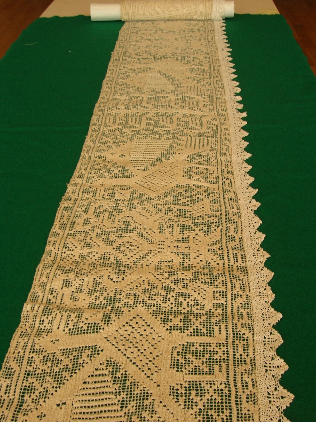 striscia di buratto, accessori tessili - Barbagia (sec. XIX)