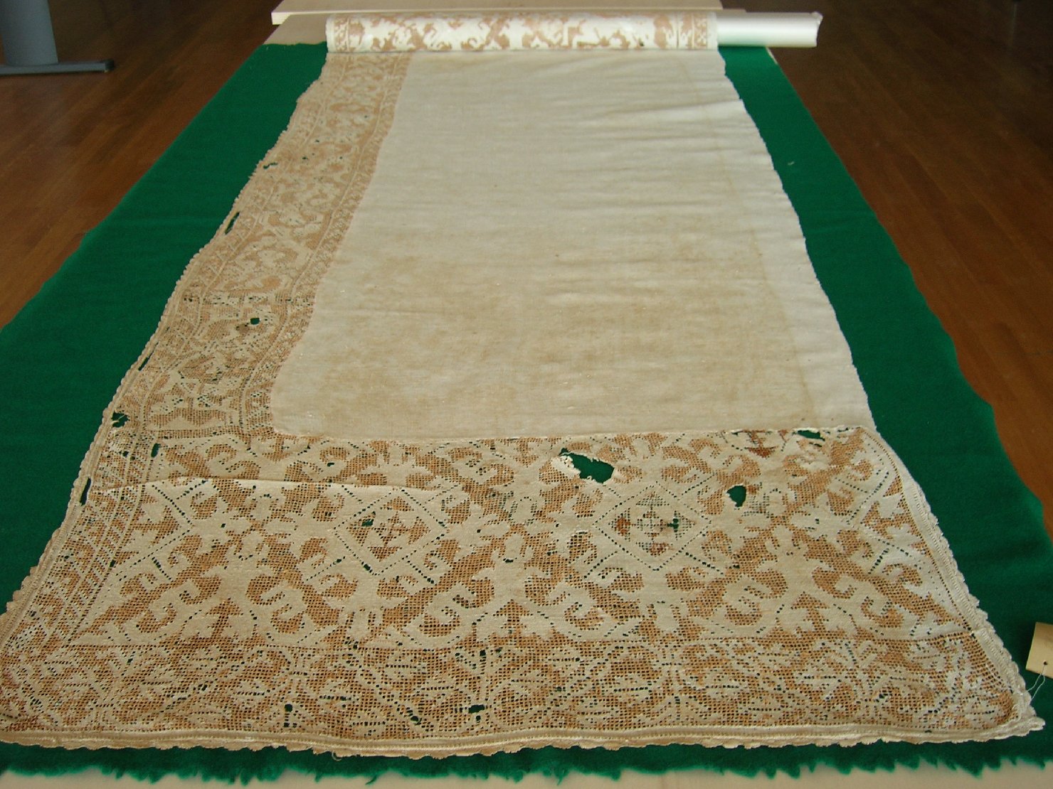tovaglia per altare, accessori tessili - ambito sardo (sec. XIX)