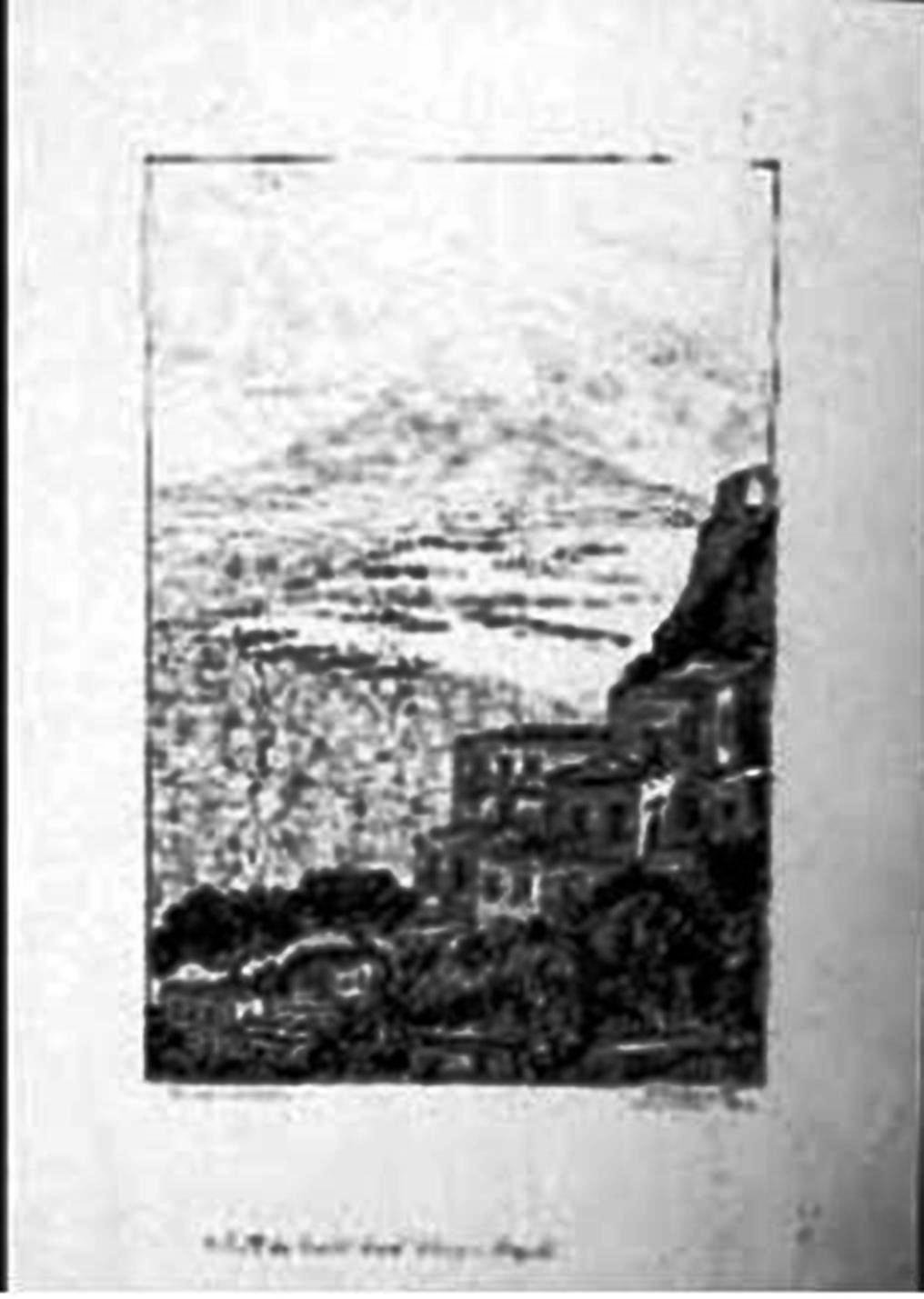 Il porto di Castel Sant'Elmo - Napoli, veduta di Napoli (stampa) di Carbonati Antonio (sec. XX)