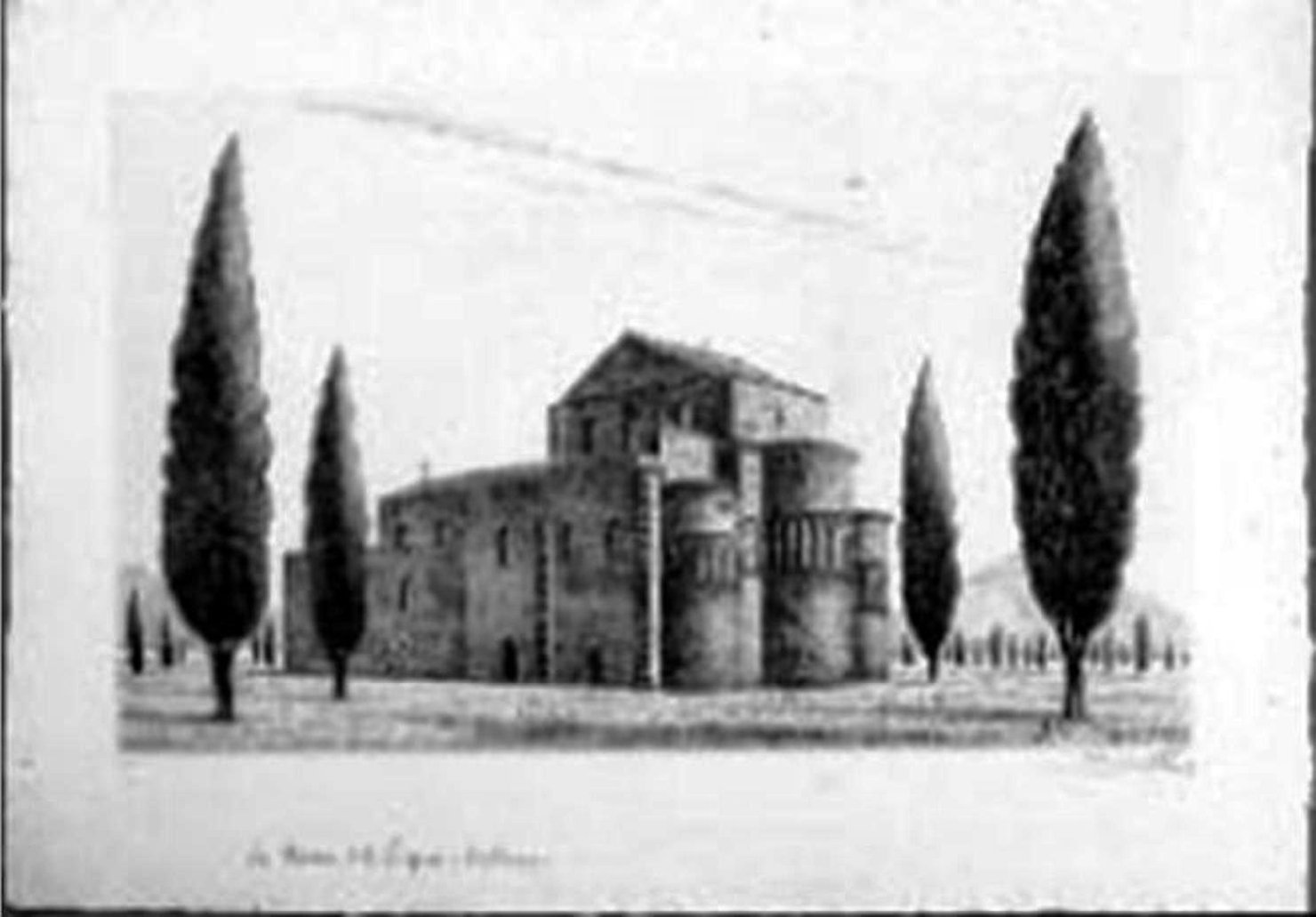 La Chiesa del Vespro- Palermo, veduta della Chiesa del Vespro di Palermo (stampa) di Carbonati Antonio (sec. XX)