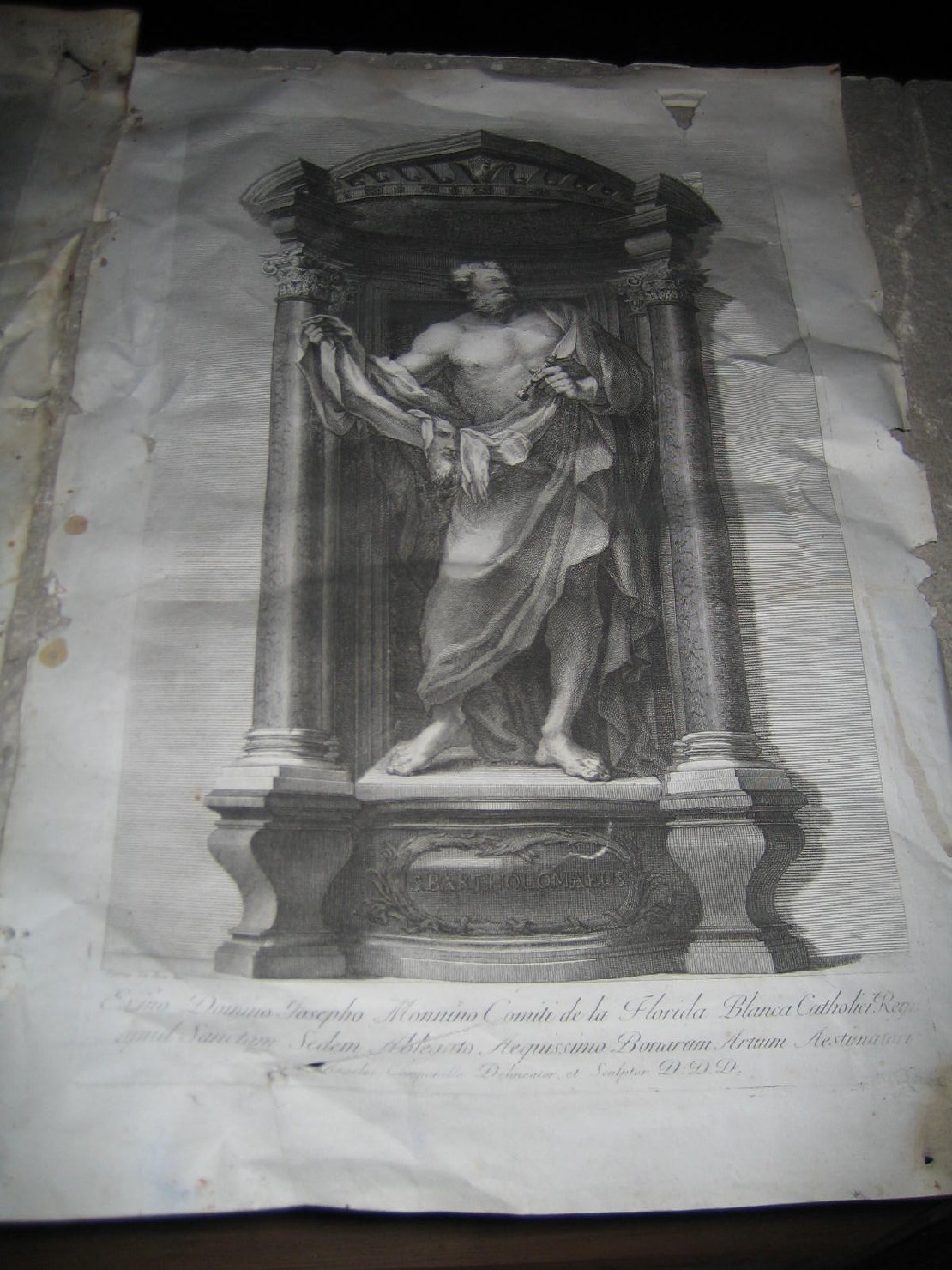 San Bartolomeo (stampa) di Campanella Angelo (sec. XVIII)
