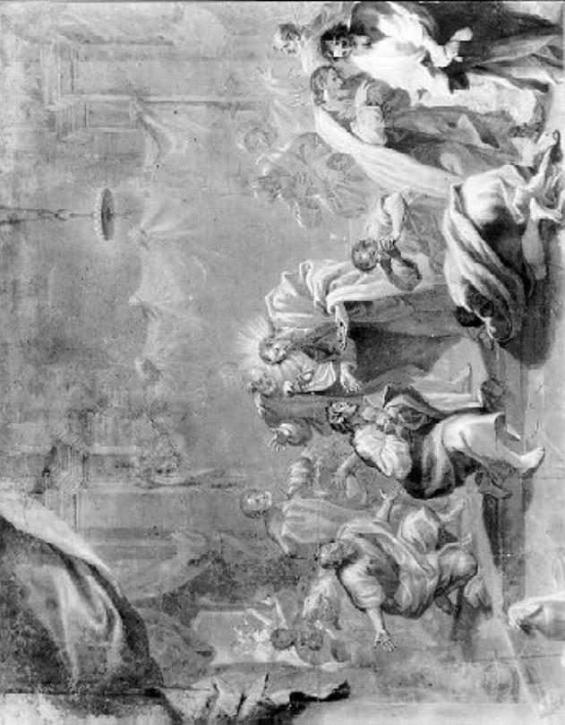 Comunione degli Apostoli (disegno) di Tempesti Giovanni Battista (sec. XVIII)