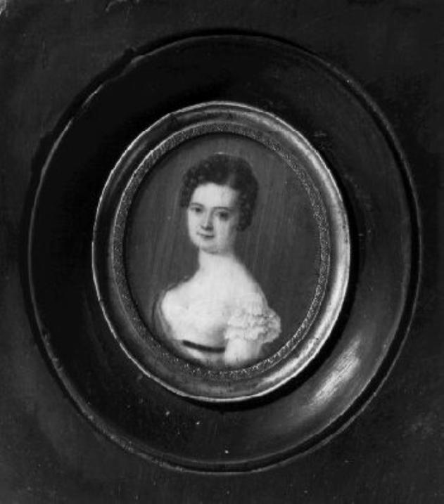 Ritratto di giovane donna (miniatura) di Wattsheimer (sec. XIX)