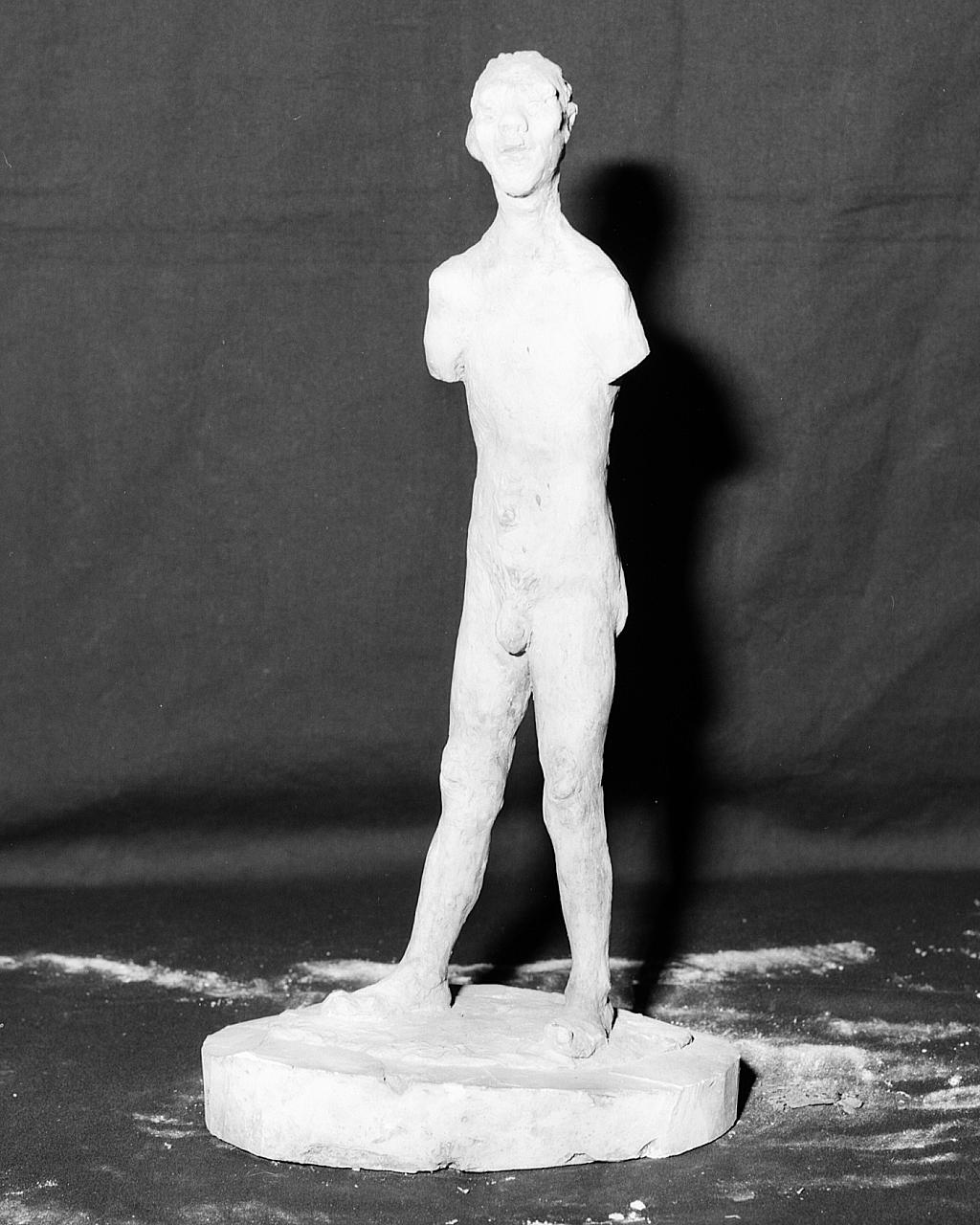 Umanità, nudo maschile (scultura, elemento d'insieme) di Griselli Italo Orlando (sec. XX)