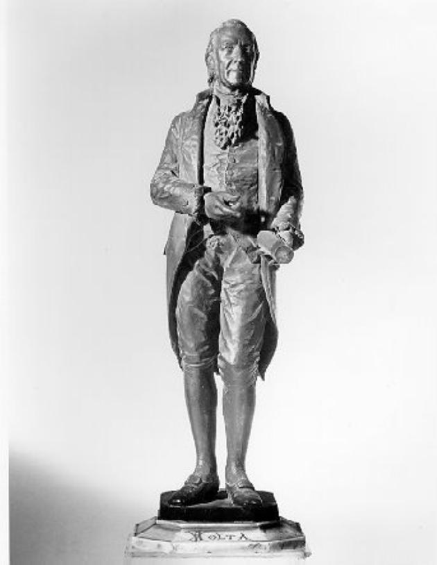 ritratto di Alessandro Volta (statua) - ambito italiano (sec. XVII)