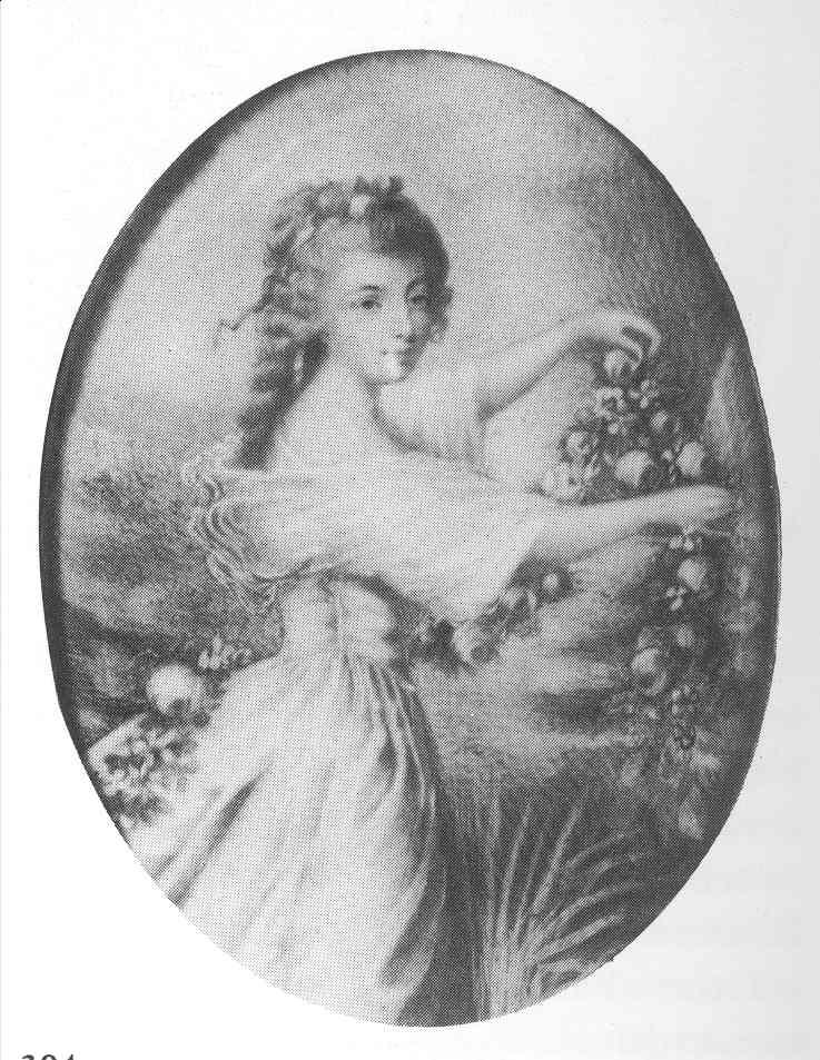 Ritratto di Lady Bampfylde (miniatura) di Hall John (sec. XVIII)
