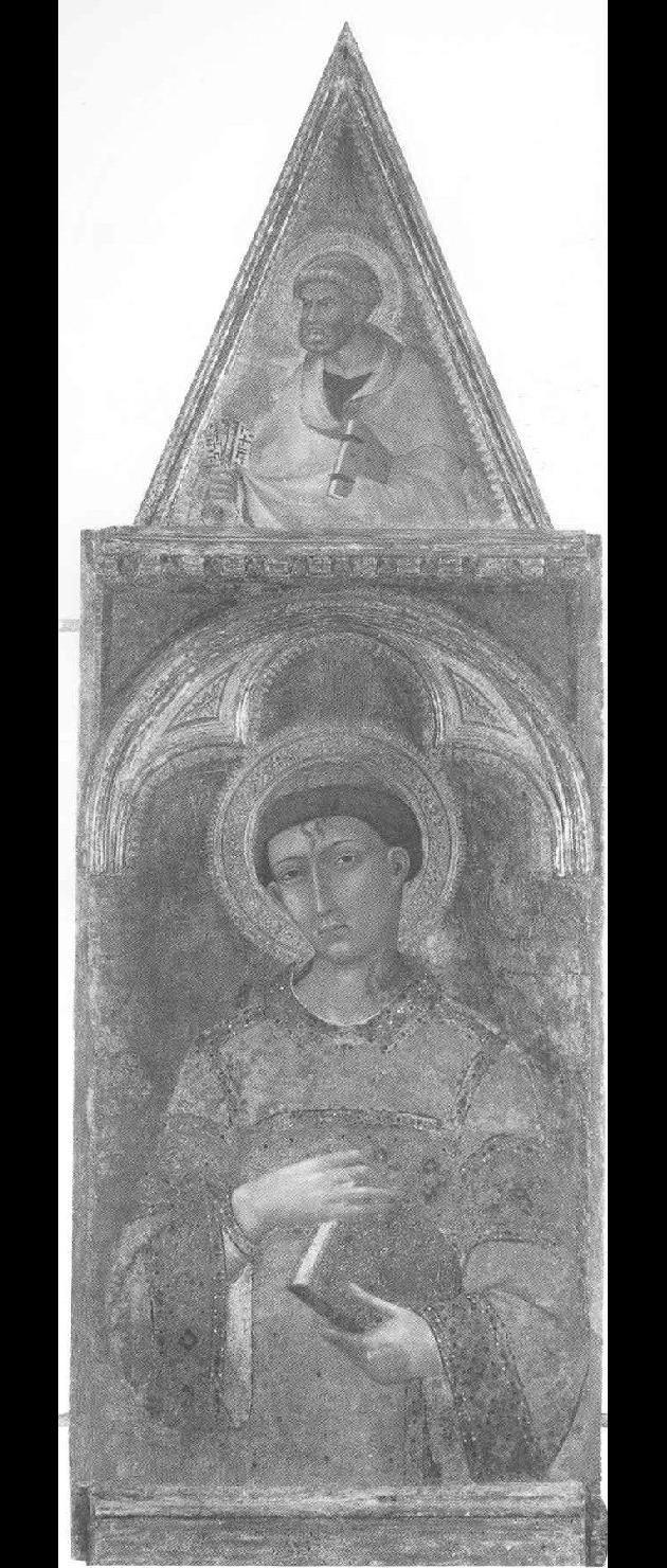Santo Stefano (polittico, elemento d'insieme) di Memmi Lippo di Filippuccio (prima metà sec. XIV)