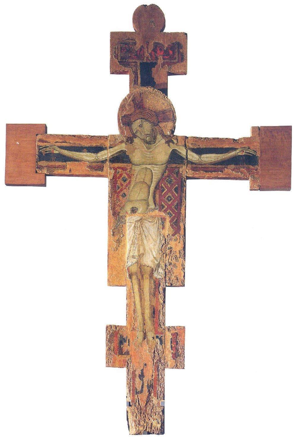 CRISTO CROCIFISSO (croce dipinta) di Giunta di Capitino da Pisa detto Giunta Pisano (attribuito) (metà sec. XIII)