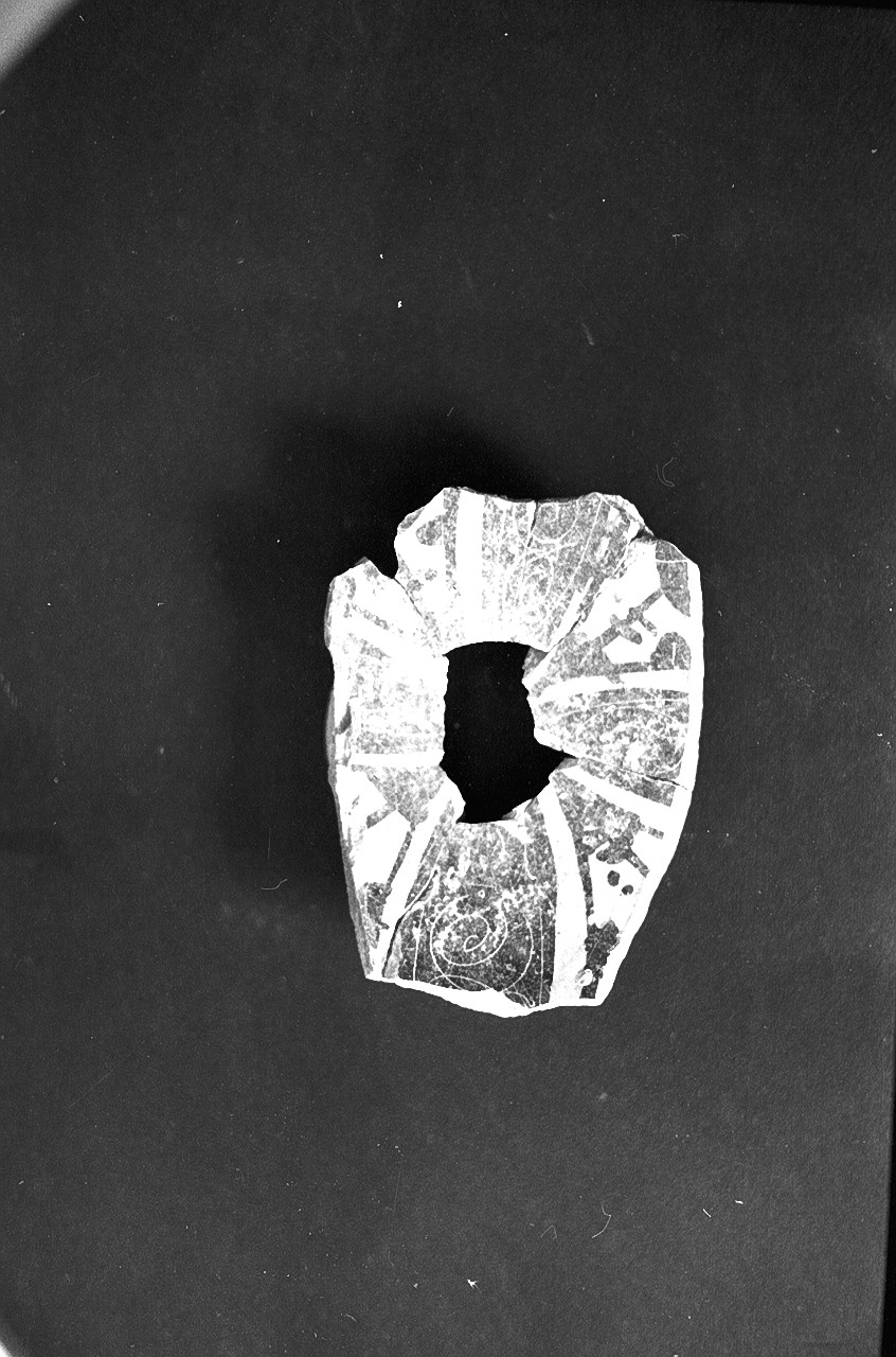 bacile, frammento - bottega della Spagna meridionale (primo quarto sec. XII)