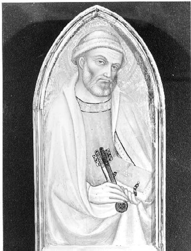 S. Pietro (scomparto di polittico) di Bartoli Taddeo (fine/inizio, fine/inizio secc. XIV/ XV, secc. XIV/ XV)