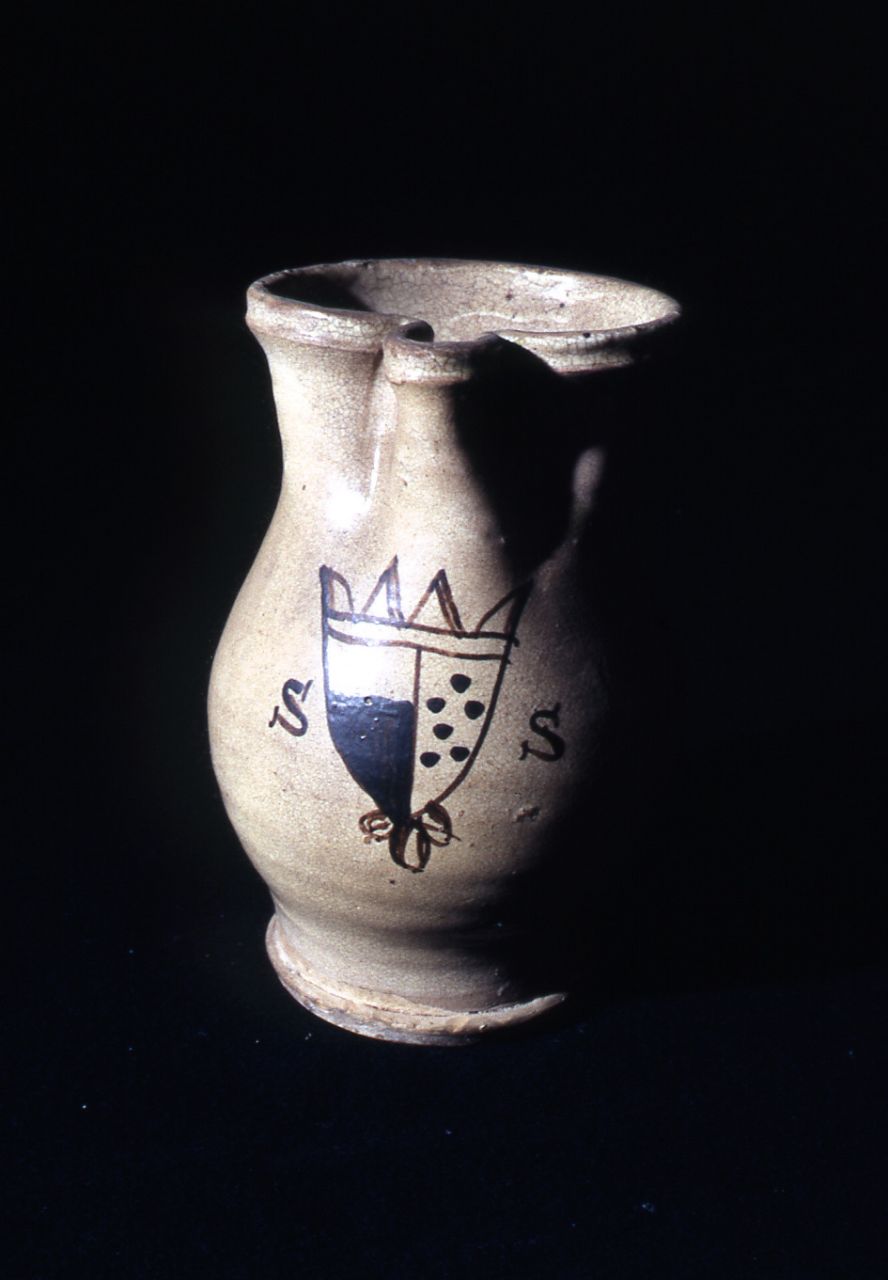 ciotola - manifattura toscana (seconda metà sec. XIV, sec. XIX)