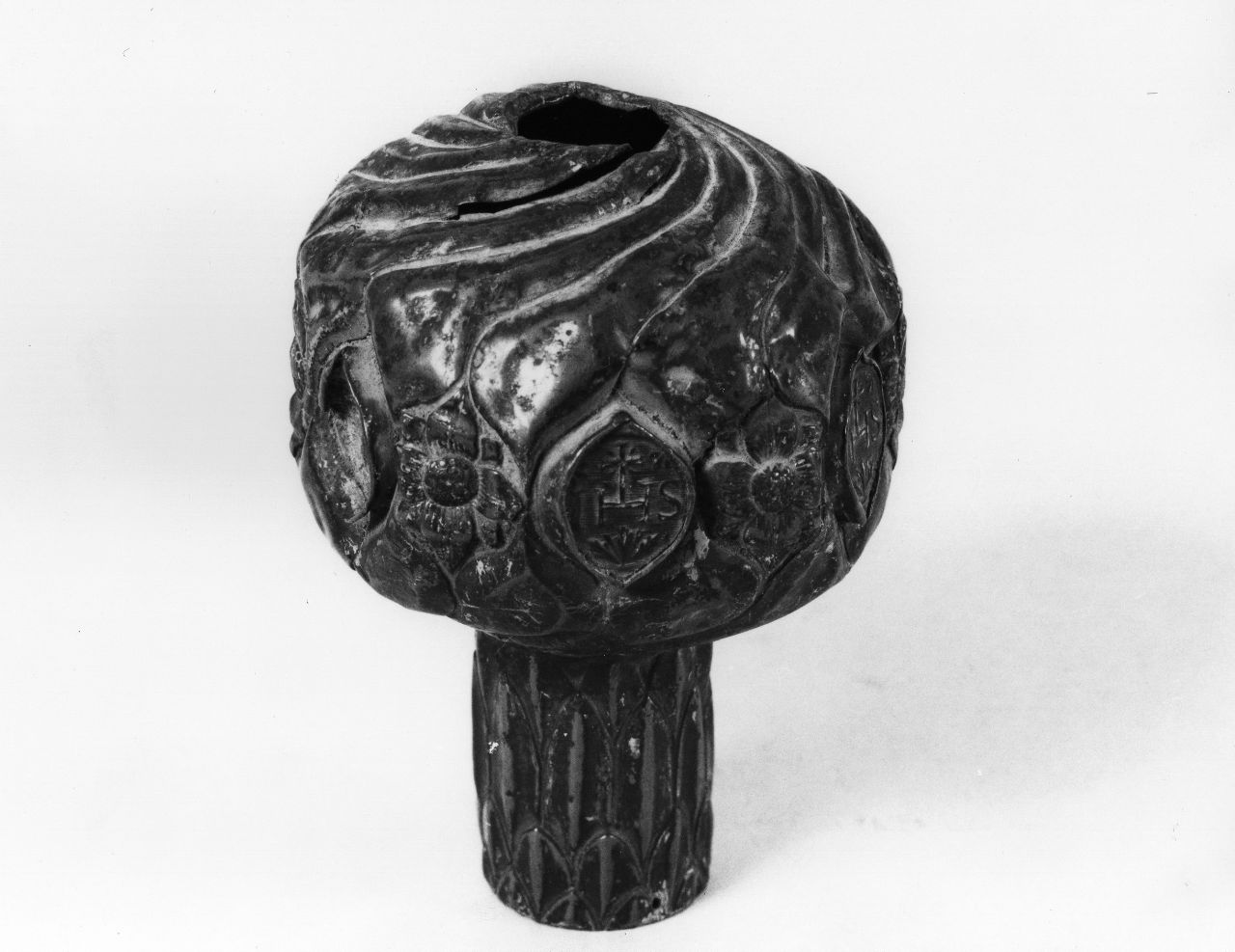 fusto, elemento d'insieme - bottega toscana (prima metà sec. XV)