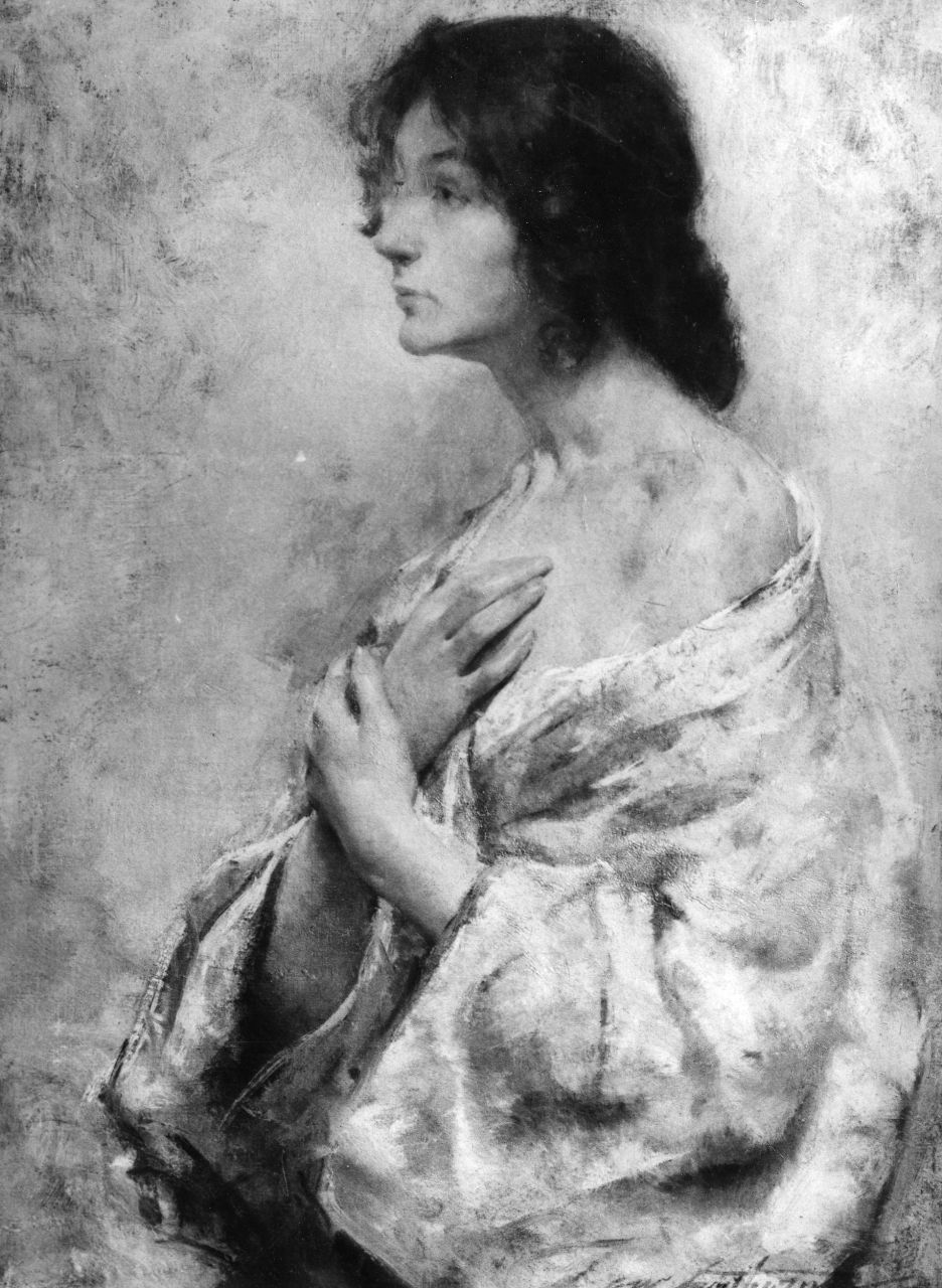 ritratto di donna (dipinto) di Hawthorne Charles Webster (sec. XX)