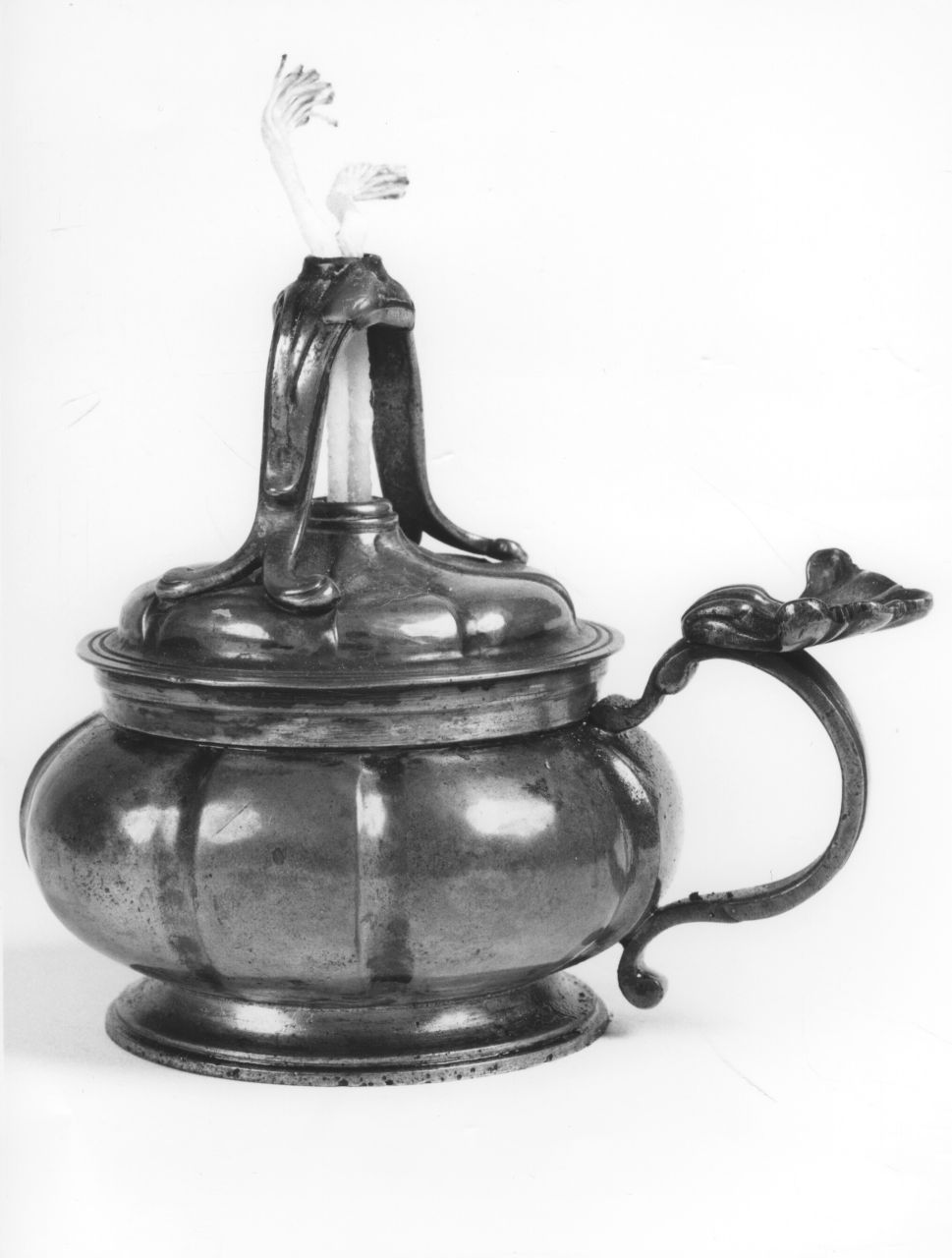 lampada a petrolio - bottega italiana (sec. XIX)