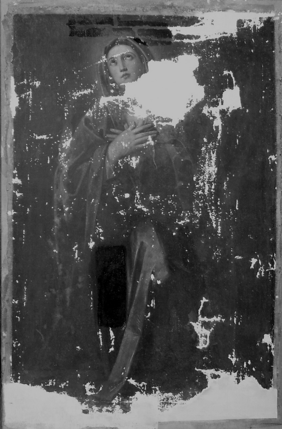 Madonna orante (dipinto) - ambito toscano (fine/inizio secc. XVI/ XVII)