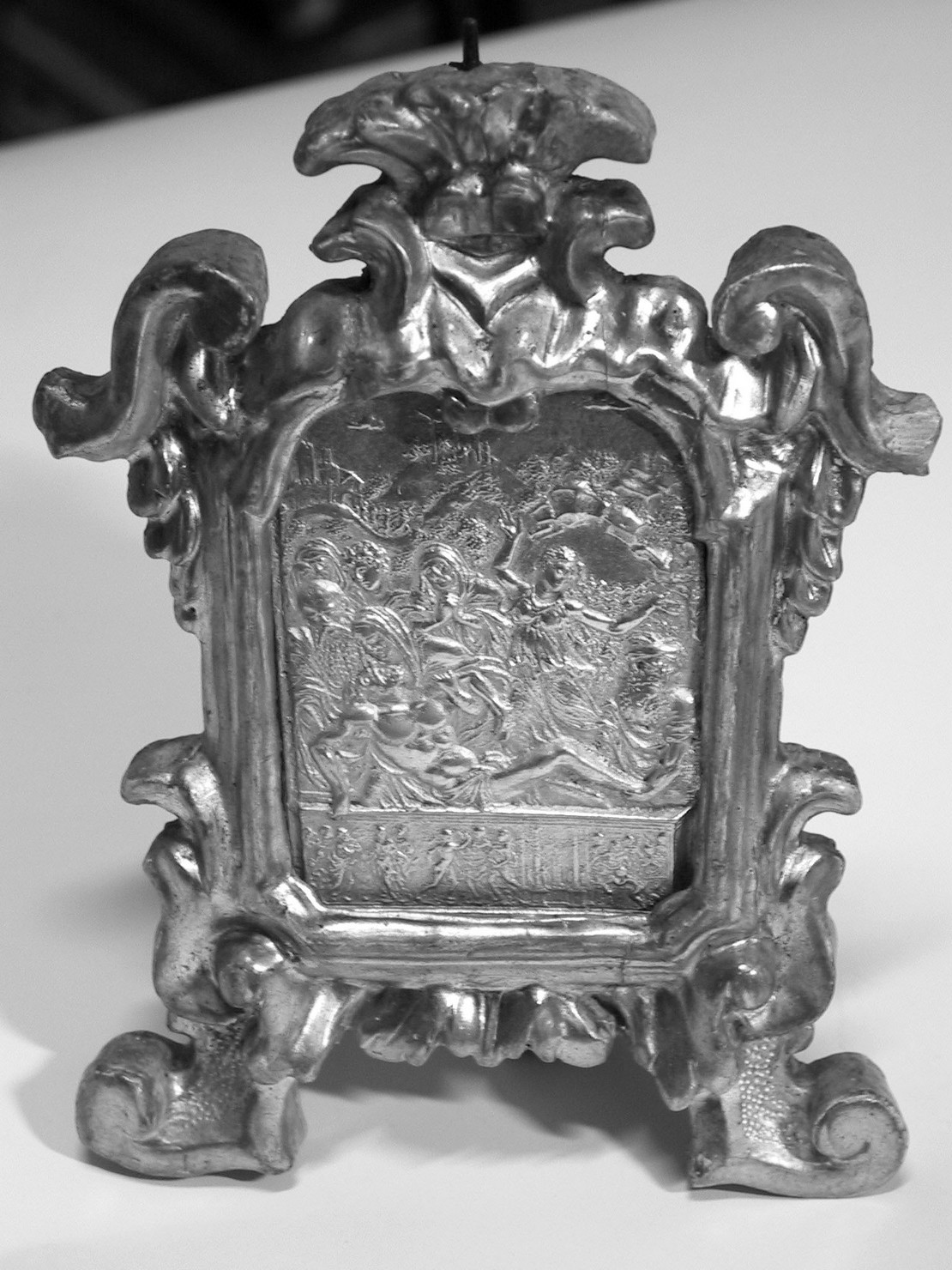 compianto sul Cristo morto/ resurrezione di Lazzaro (pace) di Bonacolsi Jacopo detto l'Antico (metà sec. XVIII)