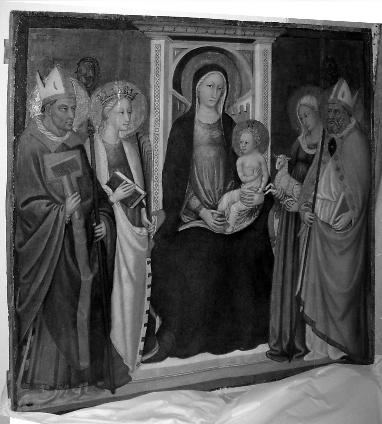 Madonna con Bambino e Santi (dipinto) - ambito senese (seconda metà sec. XIV)