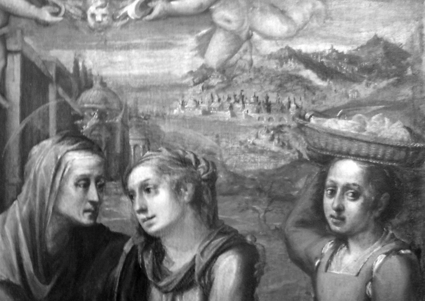 visitazione (dipinto) - ambito italiano (fine/inizio secc. XVI/ XVII)