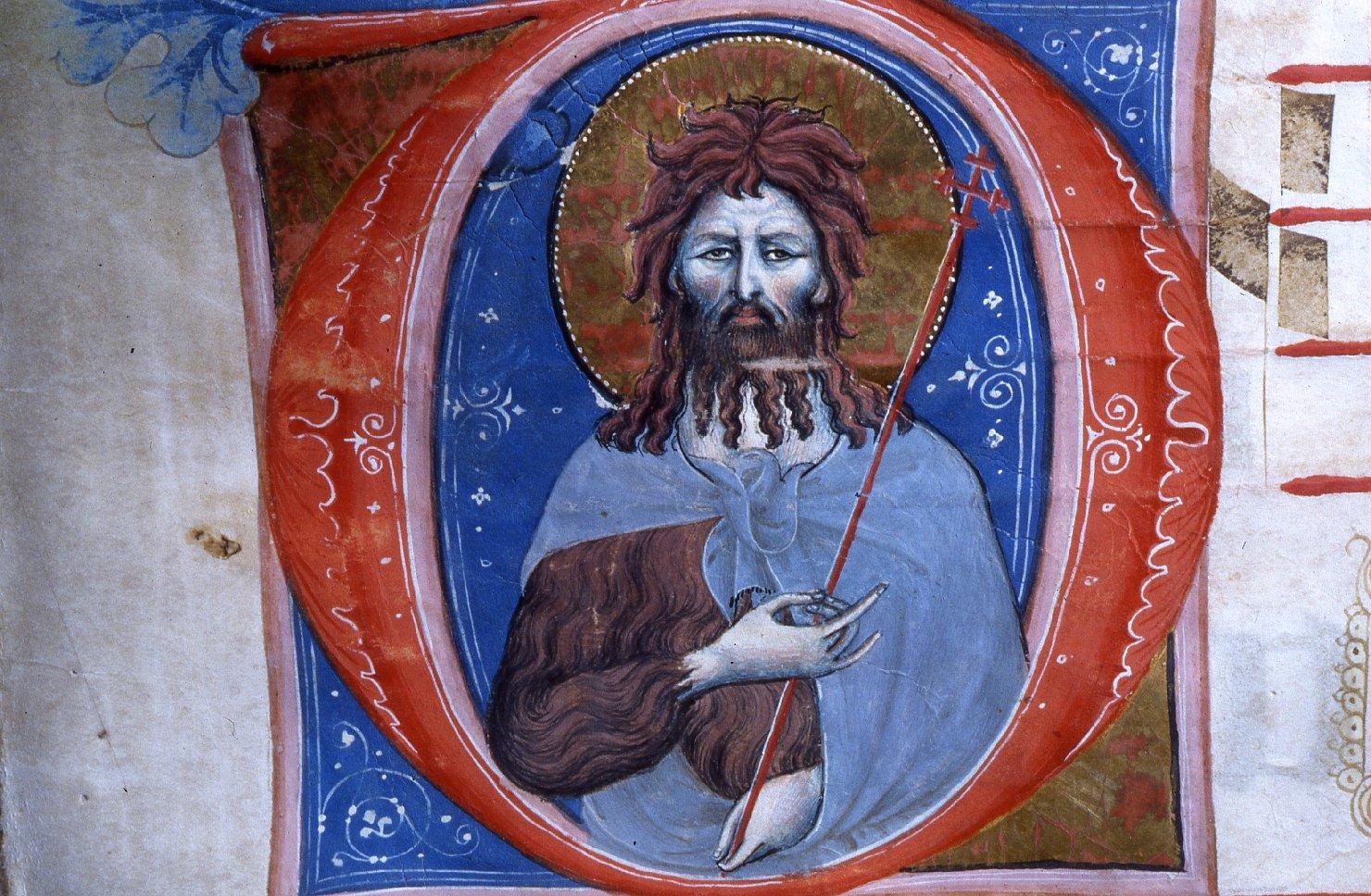 San Giovanni Battista (miniatura) - manifattura toscana (prima metà sec. XIV)