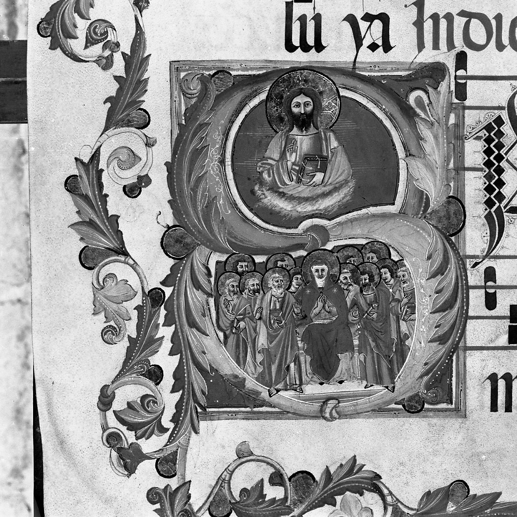 Pentecoste (miniatura) - ambito toscano (sec. XIV)