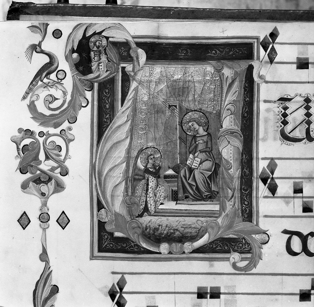 Annunciazione (miniatura) - ambito toscano (sec. XIV)