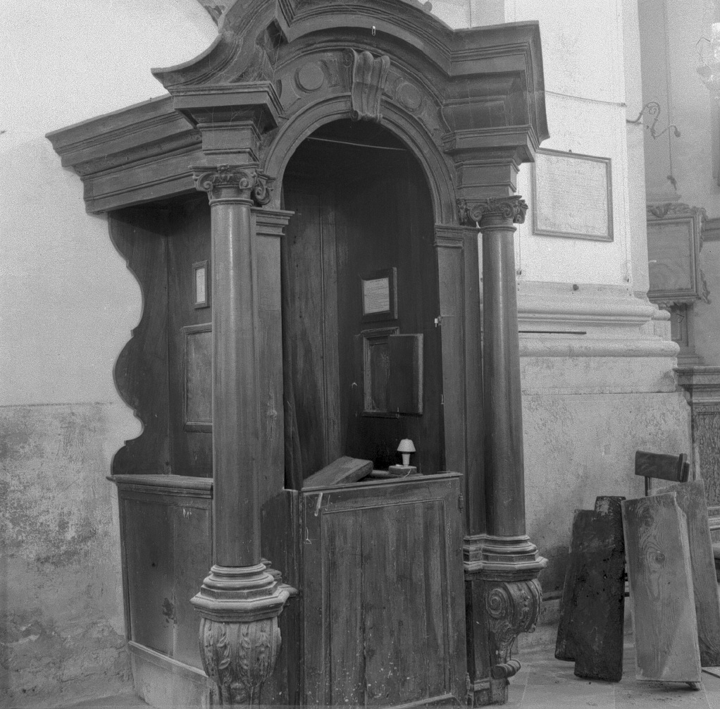 confessionale di Brustolon Antonio (attribuito) (seconda metà sec. XVIII)