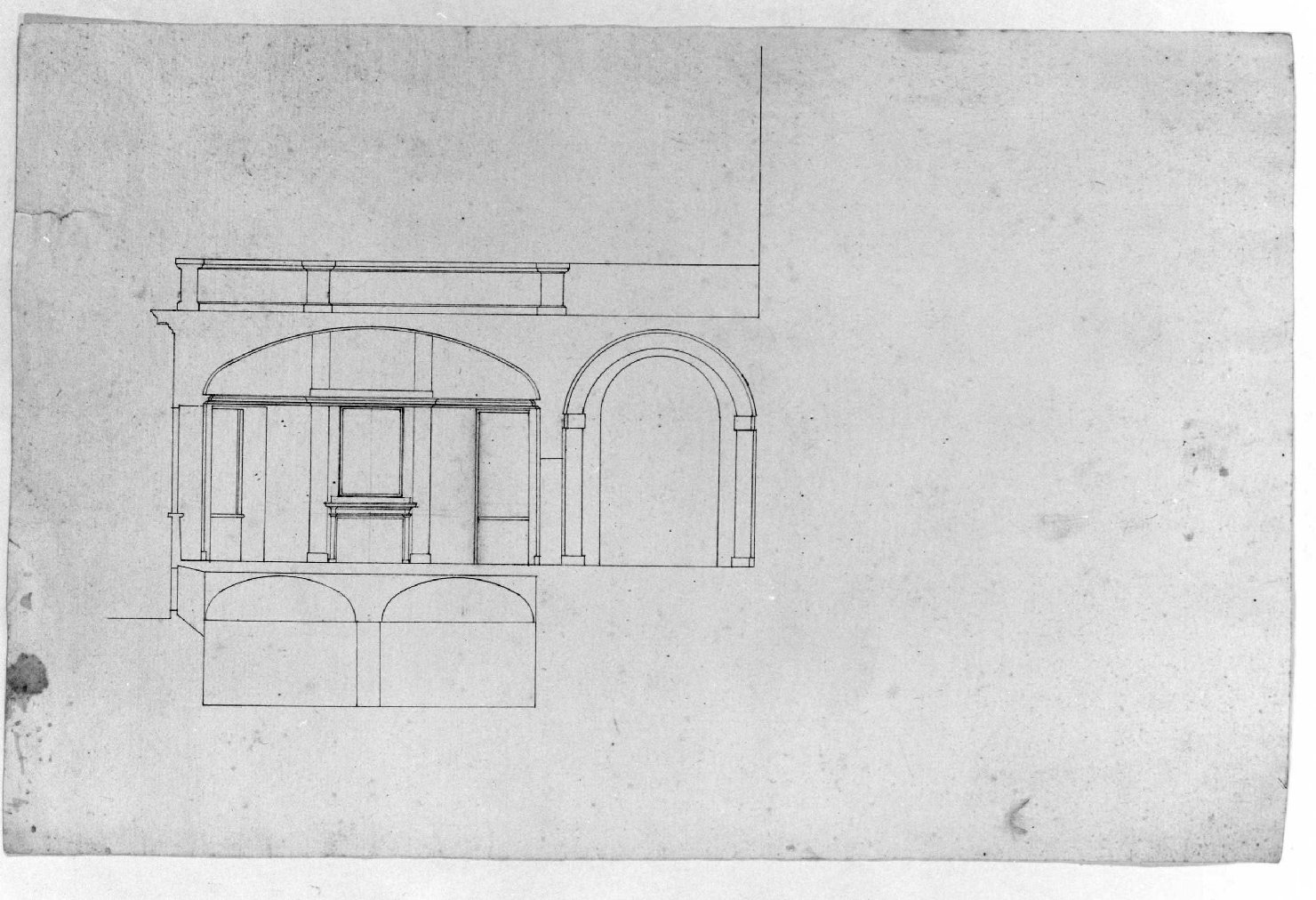 fornice (disegno) - ambito Italia settentrionale (prima metà sec. XIX)