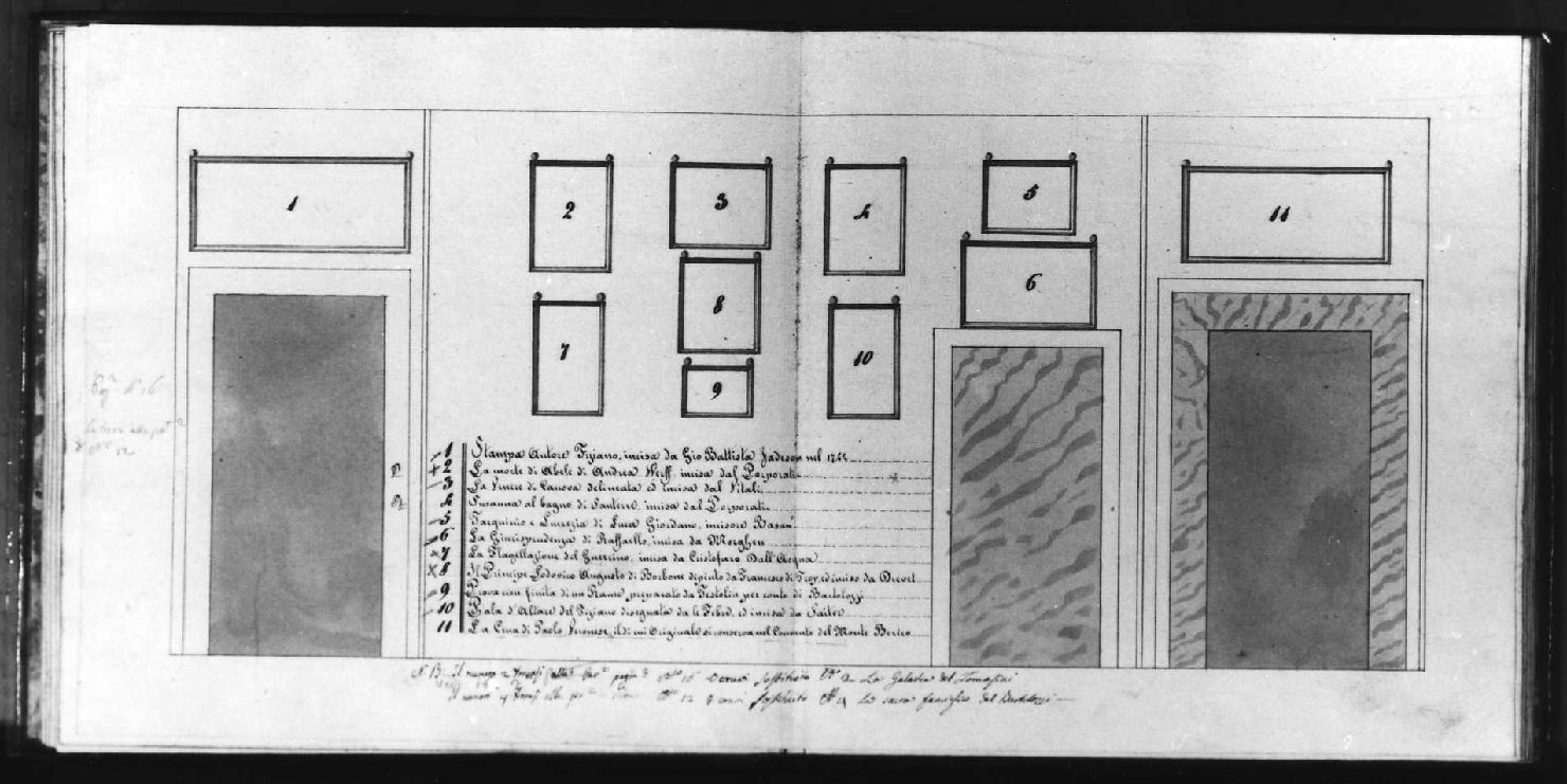 interno (disegno, serie) di Brunello Vincenzo (secc. XVIII/ XIX)