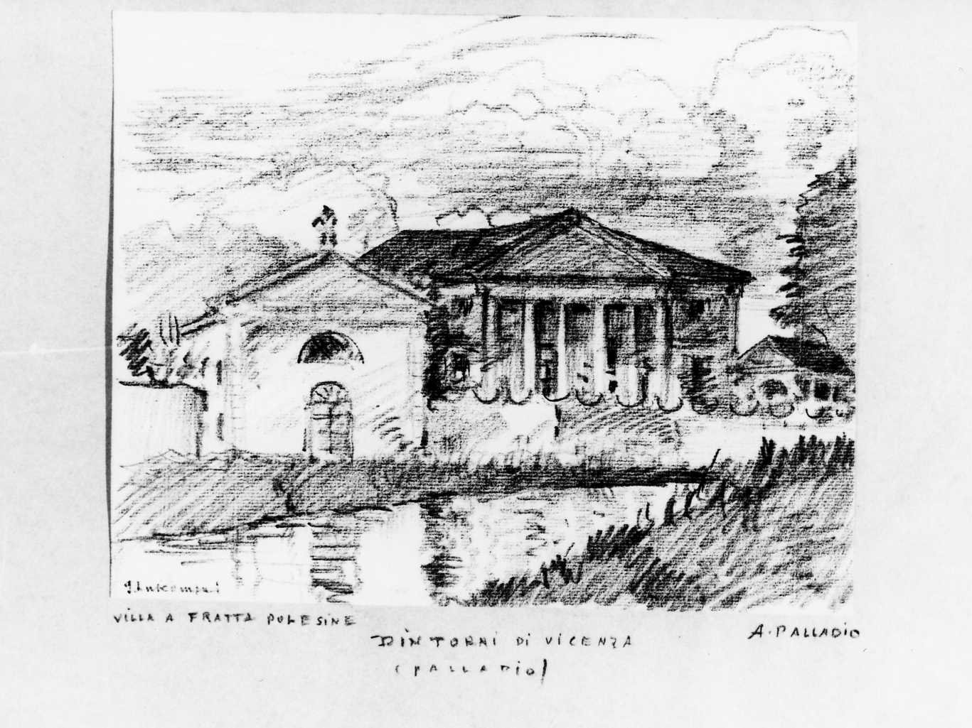 villa Badoer a Fratta Polesine (RO) (disegno) di Lukomsky Giorgio (sec. XX)
