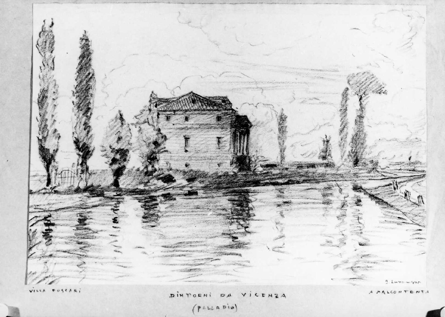 villa Foscari detta "La Malcontenta" a Mira (VE) (disegno) di Lukomsky Giorgio (sec. XX)