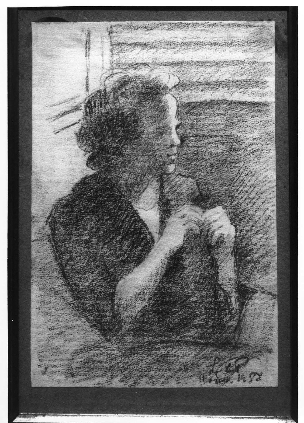 Ritratto di Lea, ritratto di donna (disegno) di Cecchi Pieraccini Leonetta (sec. XX)