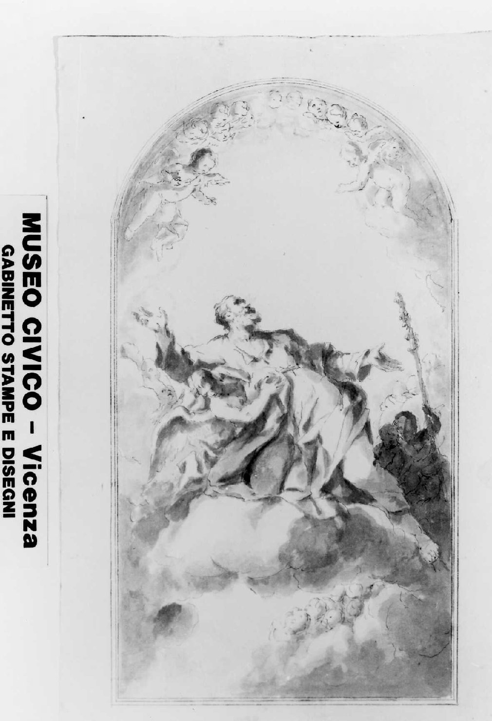 gloria di San Giuseppe (disegno) di De Pieri Giovanni Antonio detto Zoppo Vicentino (sec. XVIII)