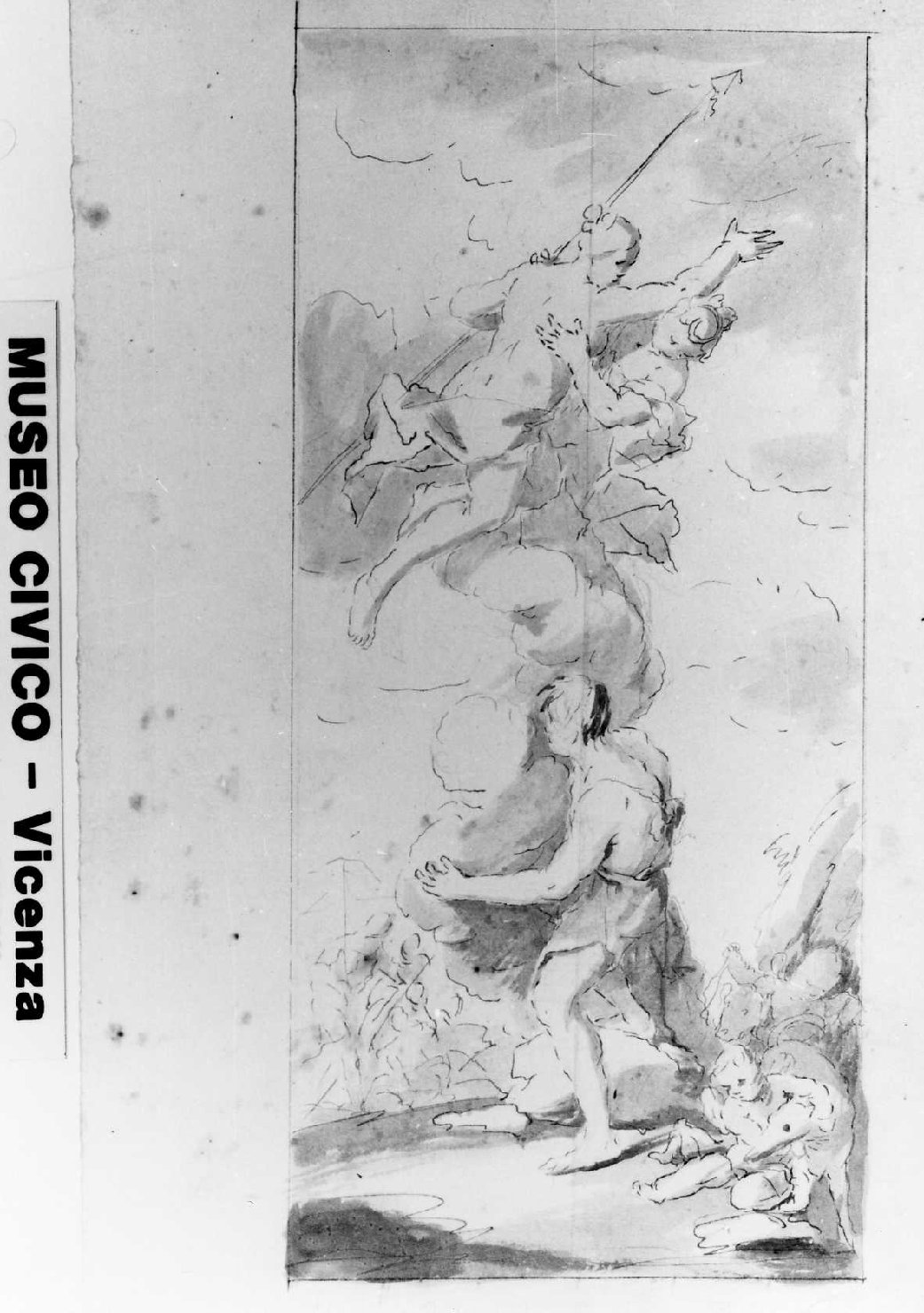 Venere fornisce di armi Enea (disegno) di De Pieri Giovanni Antonio detto Zoppo Vicentino (sec. XVIII)