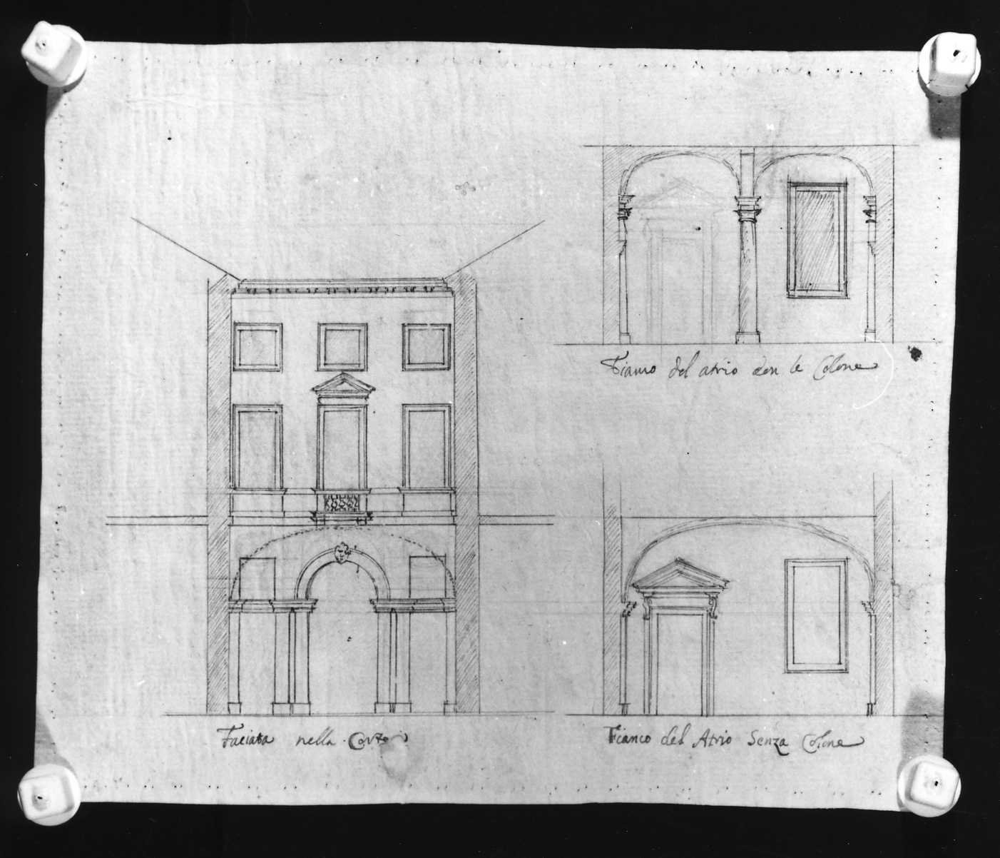 architetture di Vicenza (disegno, serie) di Muttoni Francesco (sec. XVIII)