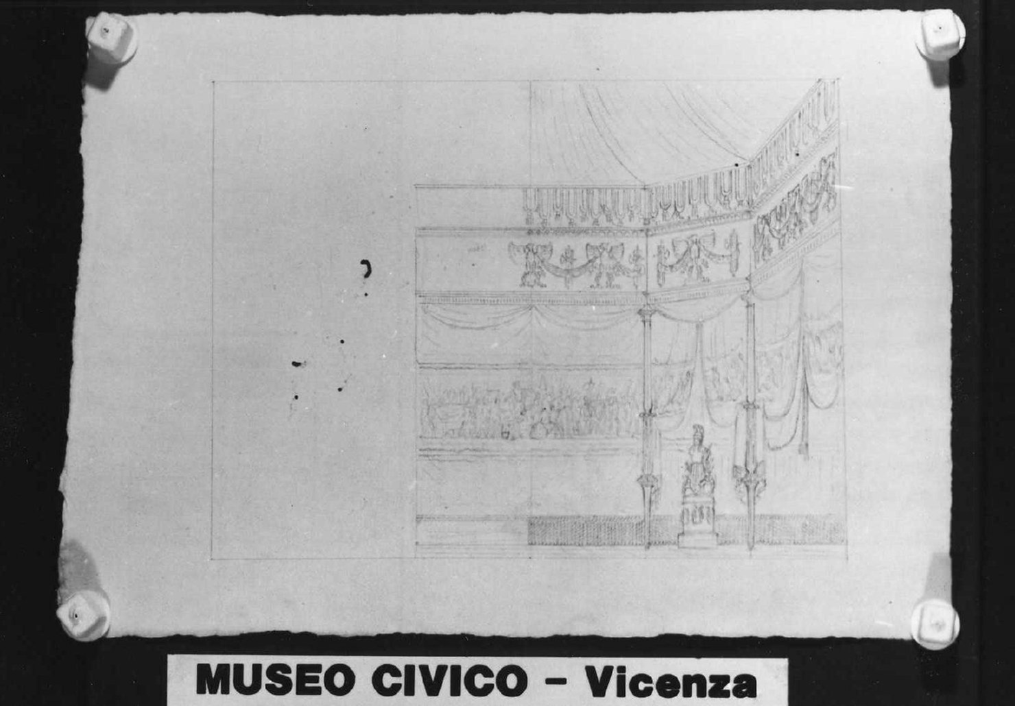 scenografia teatrale (disegno) di Picutti Giovanni (sec. XIX)