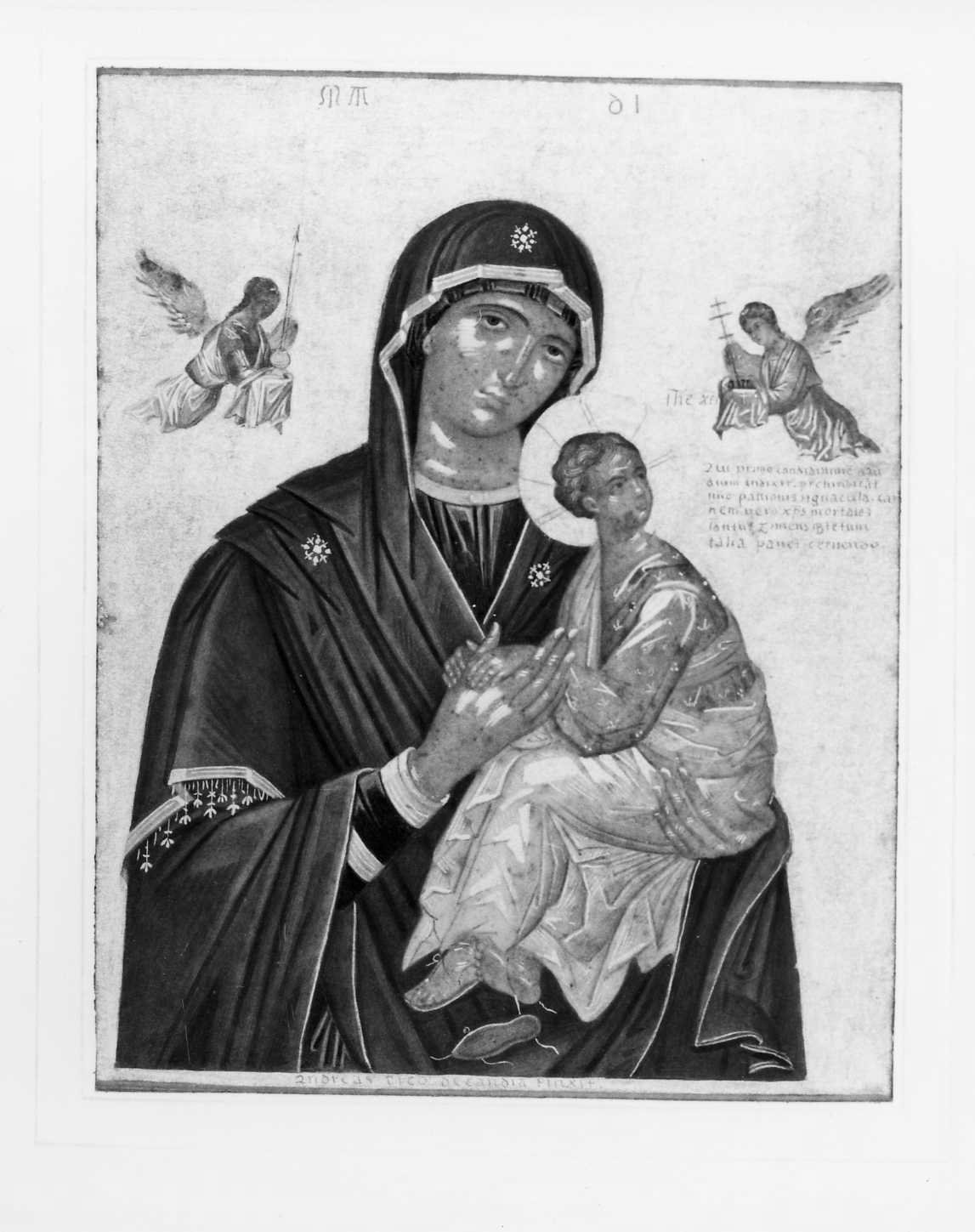 Madonna con Bambino (disegno, serie) di Perlotto Tito Catone (sec. XIX)