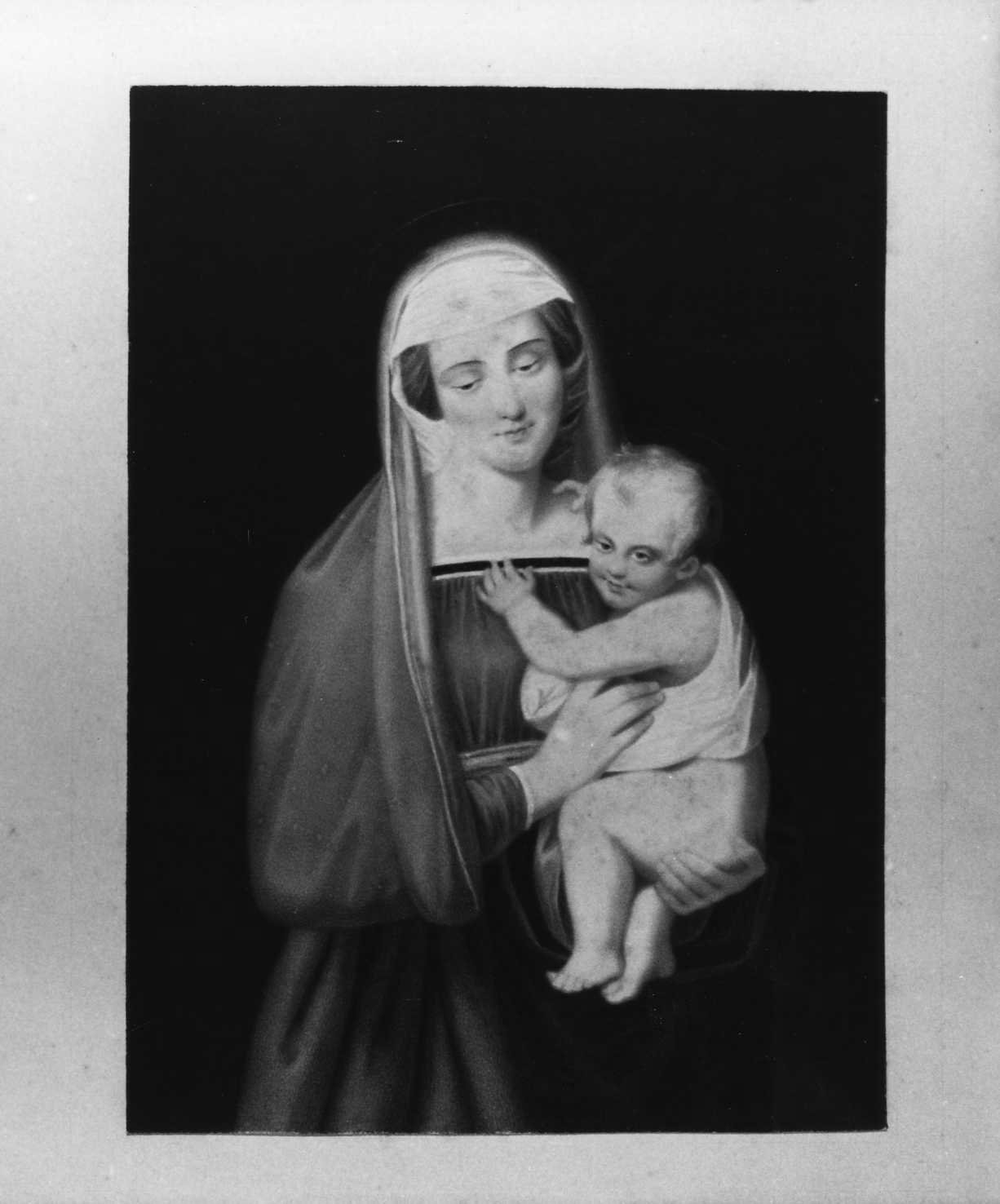 Madonna del granduca, Madonna con Bambino (disegno, serie) di Perlotto Tito Catone (sec. XIX)