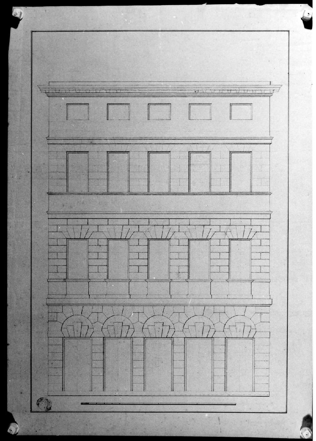 casa Anti a Vicenza (disegno, serie) di Miglioranza Giovanni (sec. XIX)