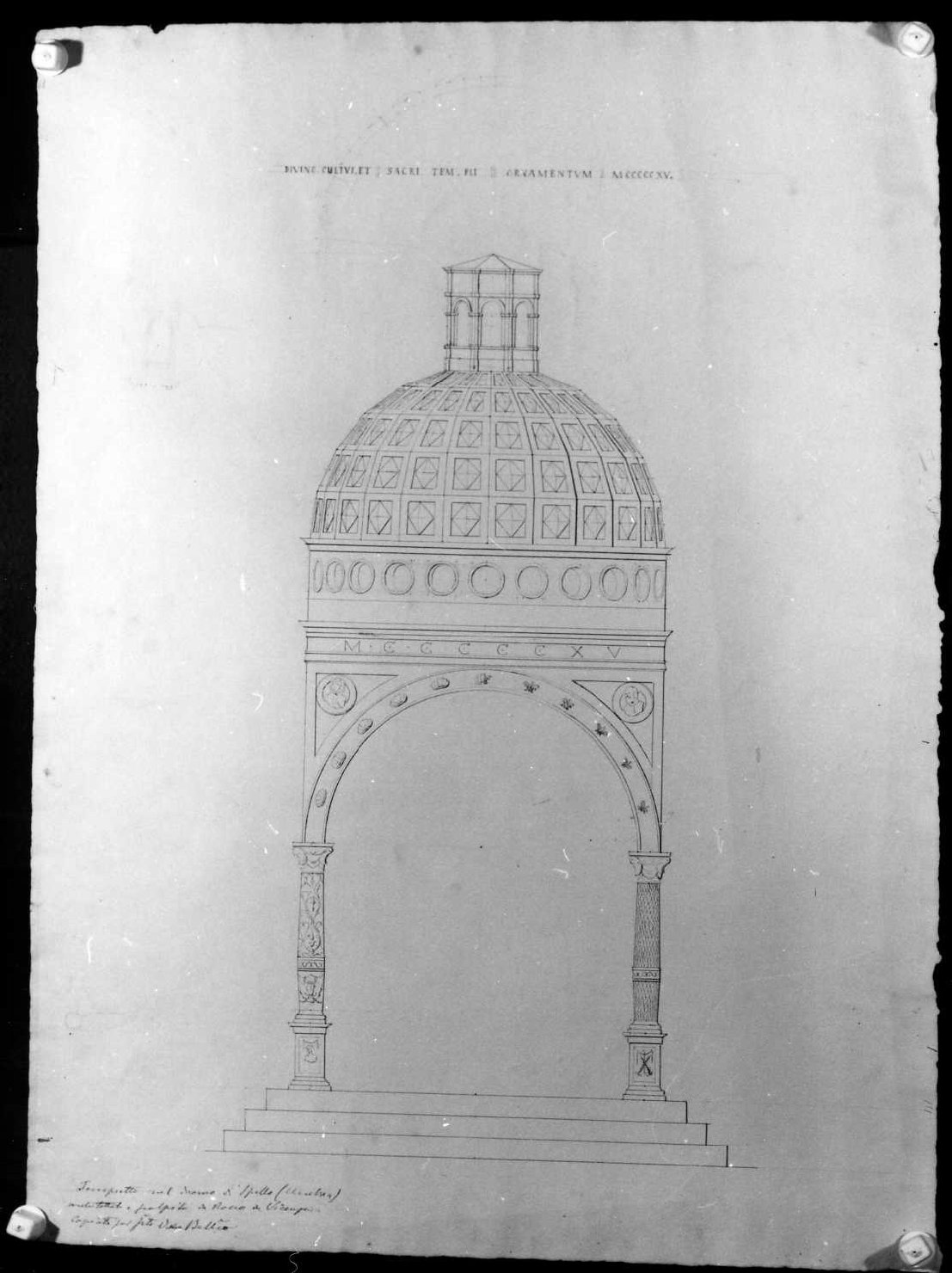 architettura (disegno) di Bellio Vittore (sec. XIX)