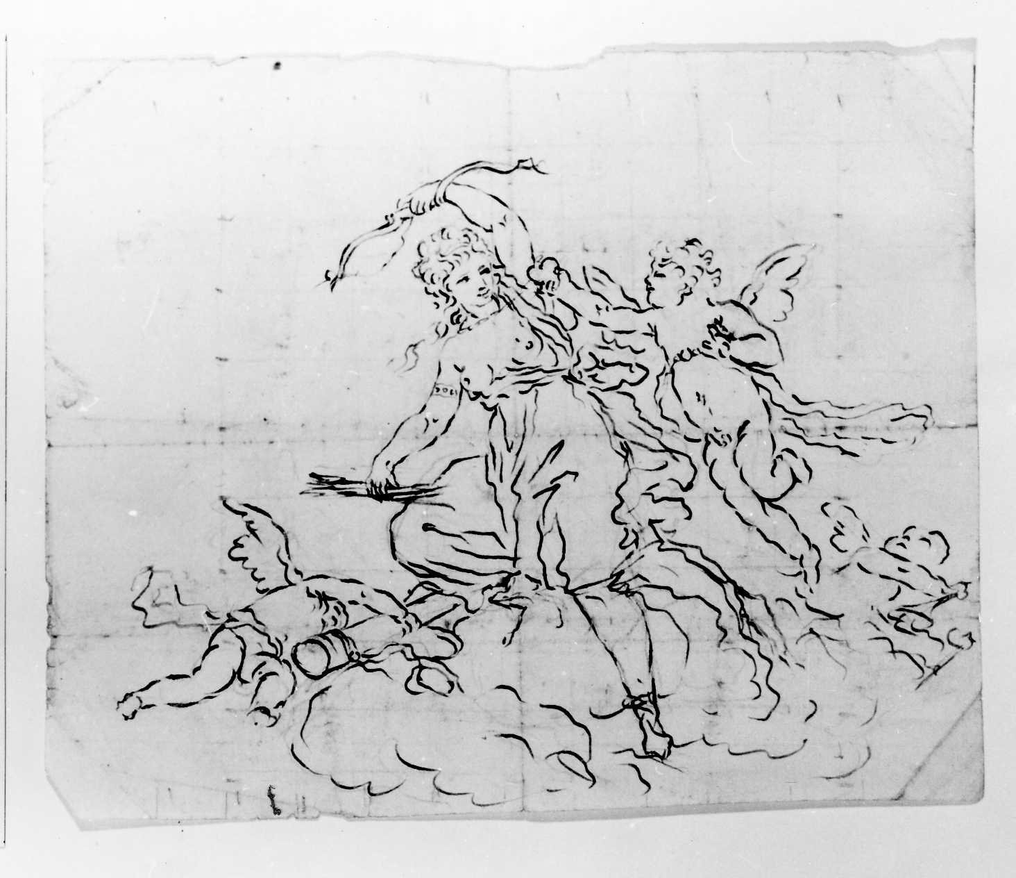 Diana (disegno) di De Pieri Giovanni Antonio detto Zoppo Vicentino (secc. XVII/ XVIII)